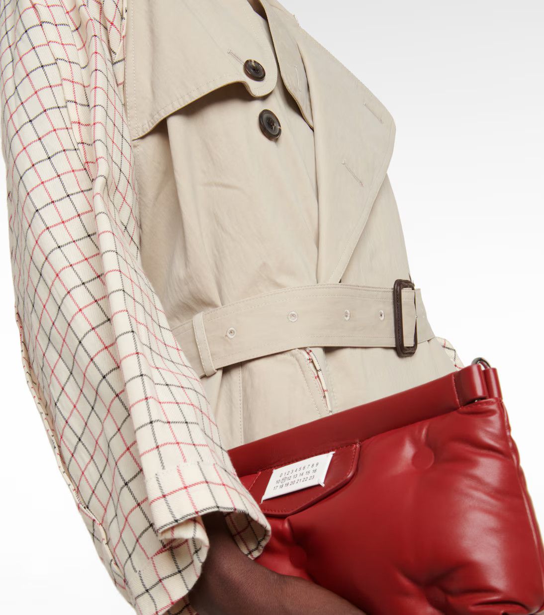 Maison Margiela o1y0625 Checked Coat in Beige Size XL / US 12-14 / IT 48-50 - 5 Thumbnail