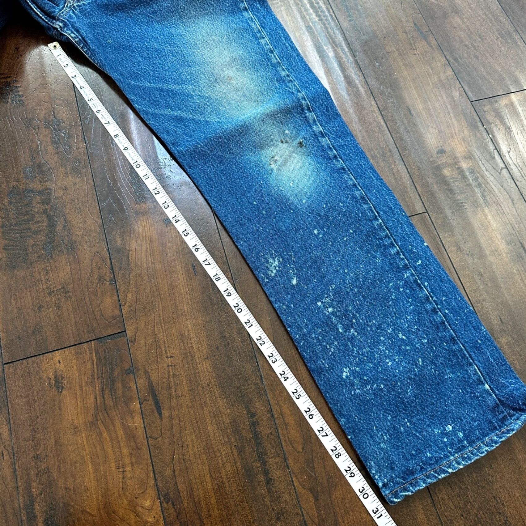 Levi's VINTAGE Levi's 501 Jeans Mens 38x36 Button Fly Straight Blue Denim Mid Rise USA Tag 80s 90s Theme Size US 38 / EU 54 - 6 Thumbnail