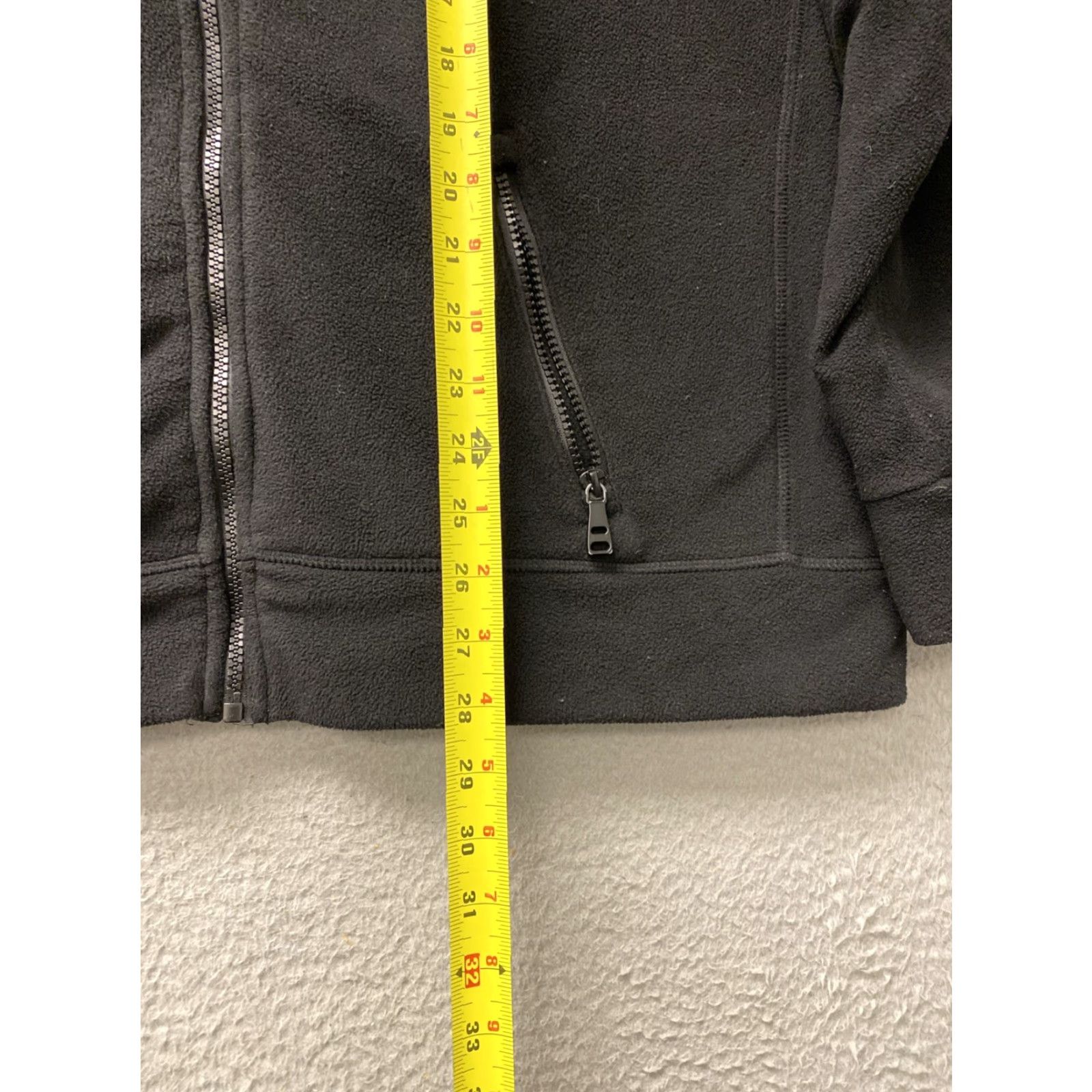 Calvin Klein Calvin Klein Fleece Jacket Hoodie Women XL Black Full Zip with Logo Pockets Activewear Size XL / US 12-14 / IT 48-50 - 7 Thumbnail
