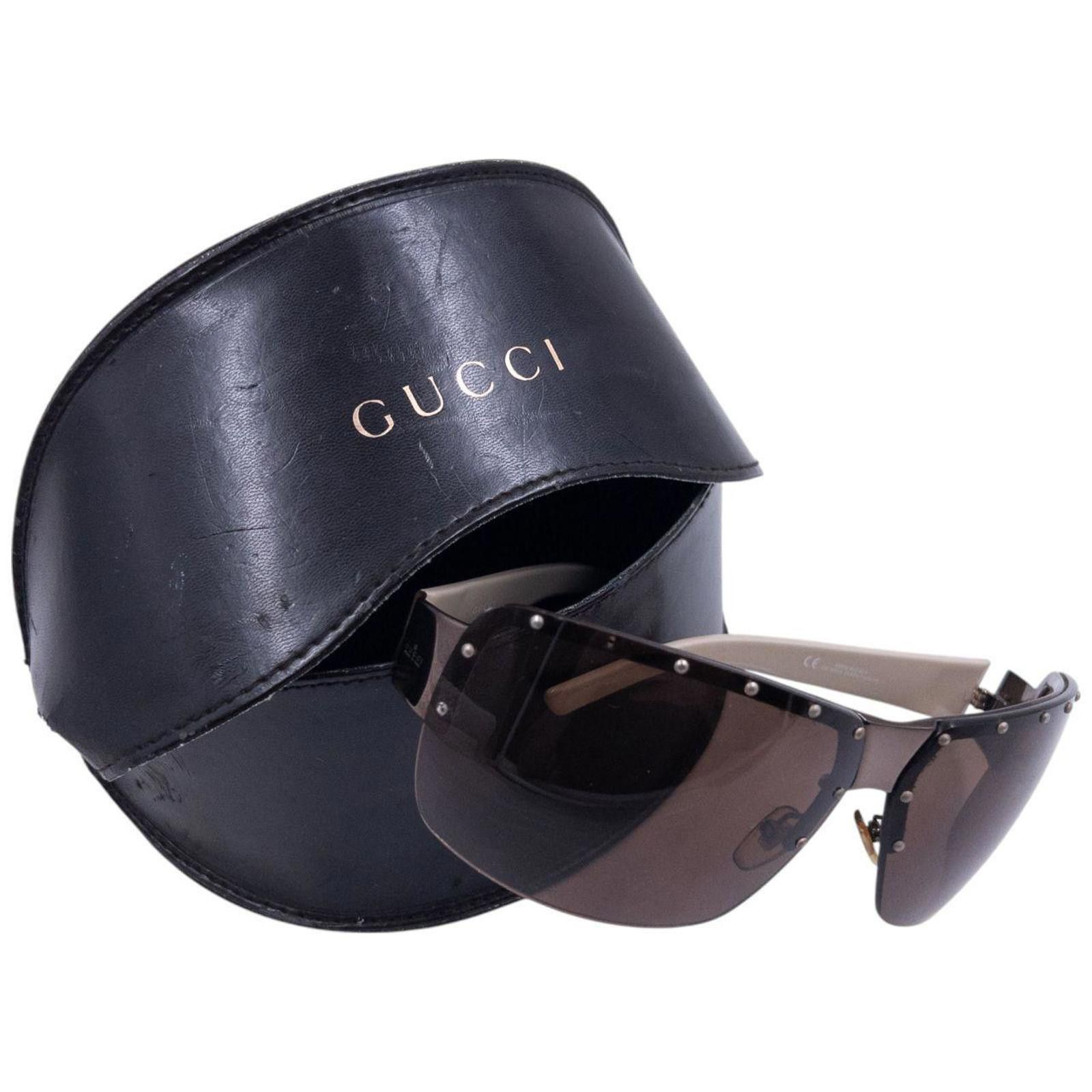 Gucci Vintage Gucci Monogram Sunglasses Size ONE SIZE - 8 Thumbnail