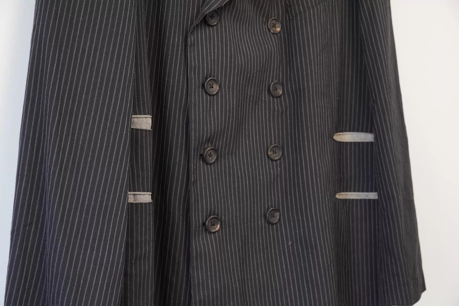 Yohji Yamamoto Yohji Yamamoto 96SS Subtle Embroidery Double-Breasted Jacket Size US M / EU 48-50 / 2 - 4 Thumbnail
