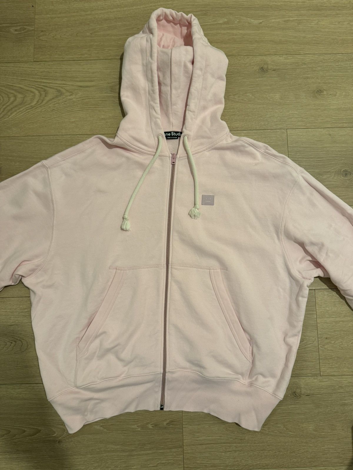 Acne Studios Acne Studios Pink Zip Up Hoodie Size US M / EU 48-50 / 2 - 1 Thumbnail