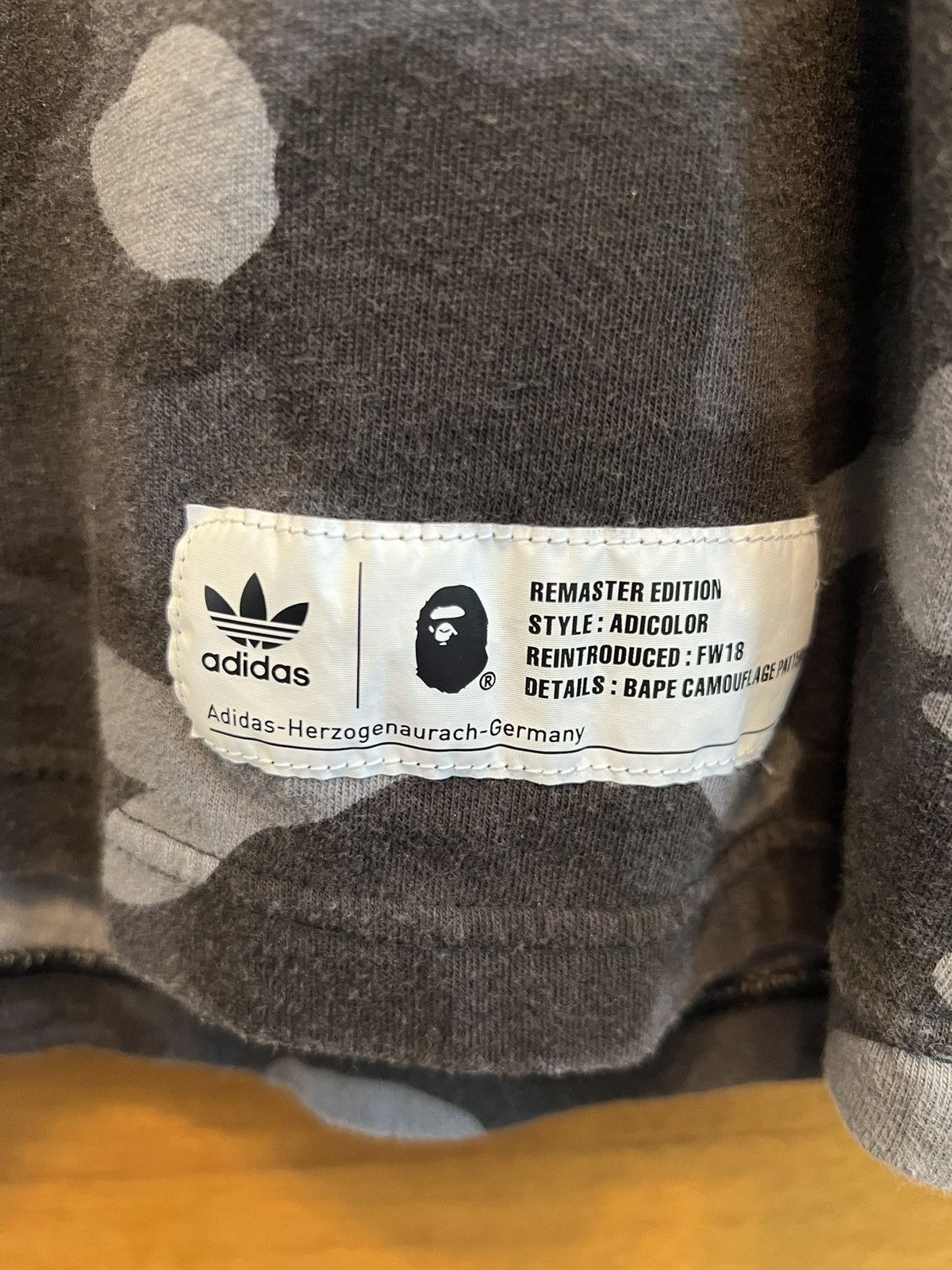 Adidas × Bape Bape x Adidas Adicolor tee black camo medium Size US M / EU 48-50 / 2 - 3 Thumbnail