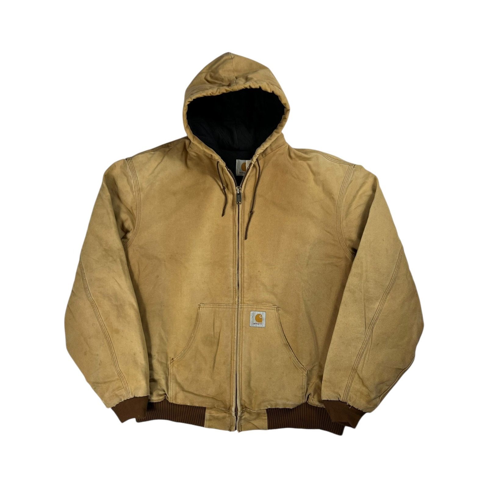 Carhartt × Vintage Vintage 80s Carhartt lined faded zip up hoodie jacket (XXL) Size US XXL / EU 58 / 5 - 1 Thumbnail