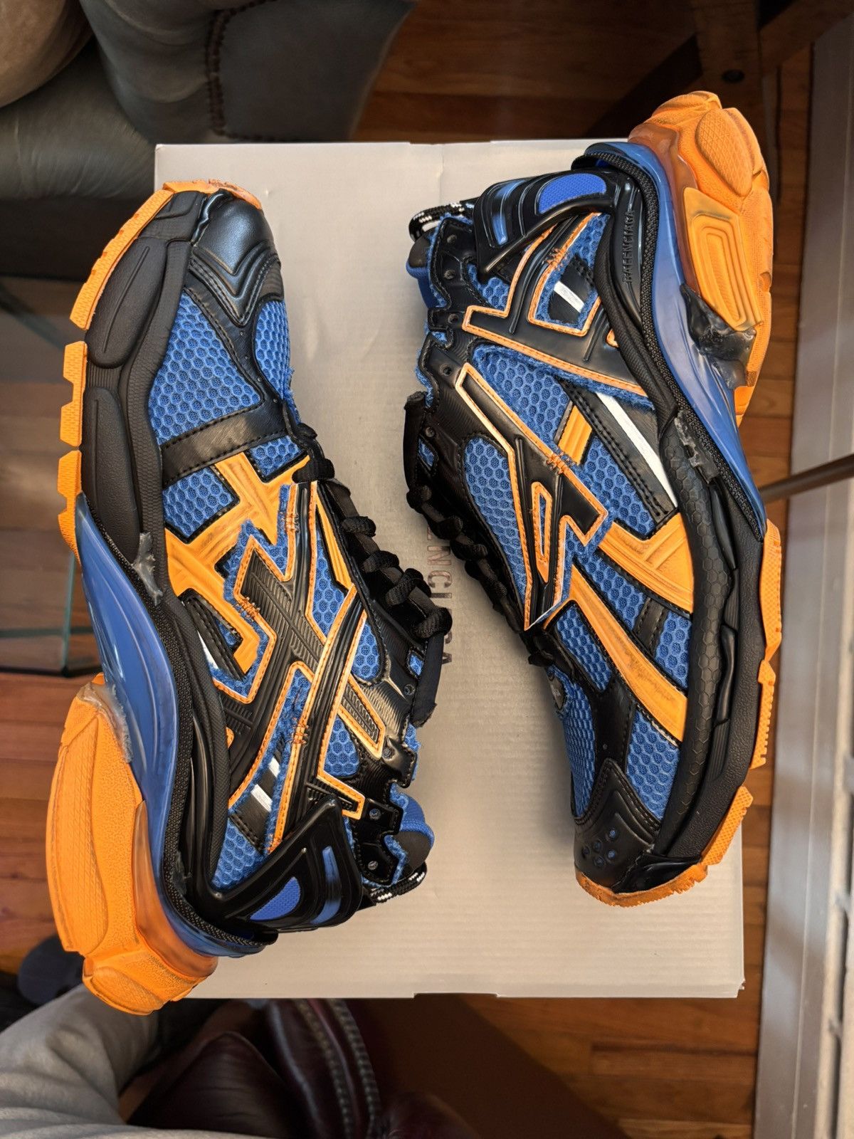Balenciaga Balenciaga Runner Blue Orange Black Size US 10 / EU 43 - 5 Thumbnail