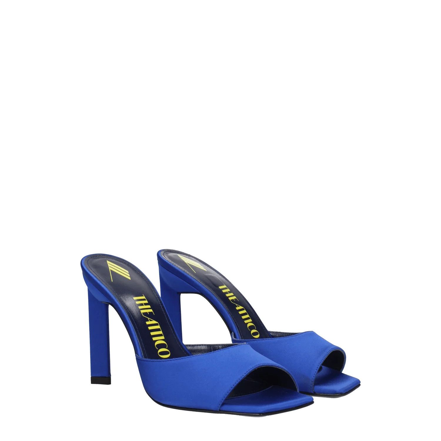 The Attico ob1o1e1224 Satin Sandals in Blue Size US 10 / IT 40 - 2 Thumbnail