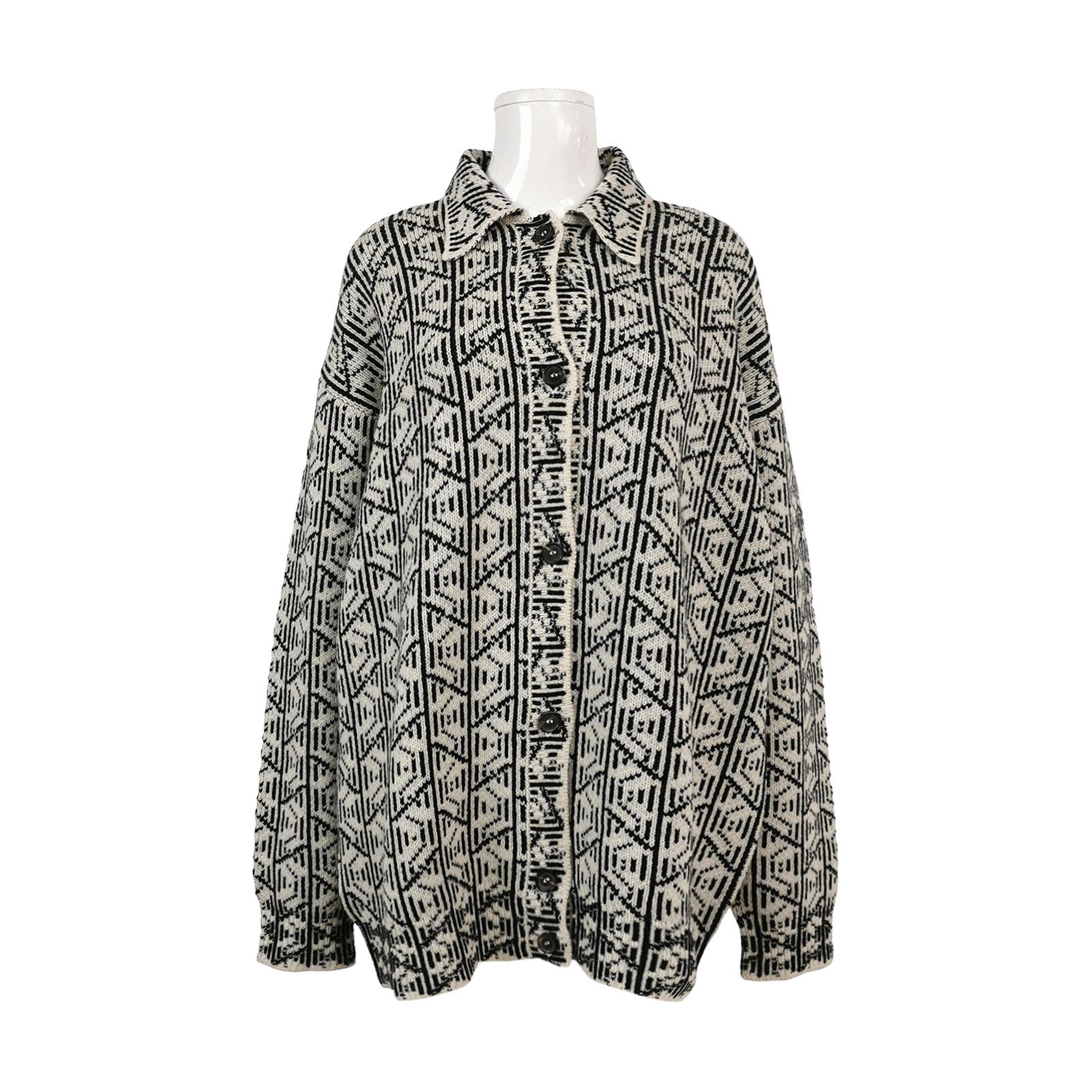 Prada Prada Geometric Knit Jacket Size 40 Size S / US 4 / IT 40 - 1 Thumbnail