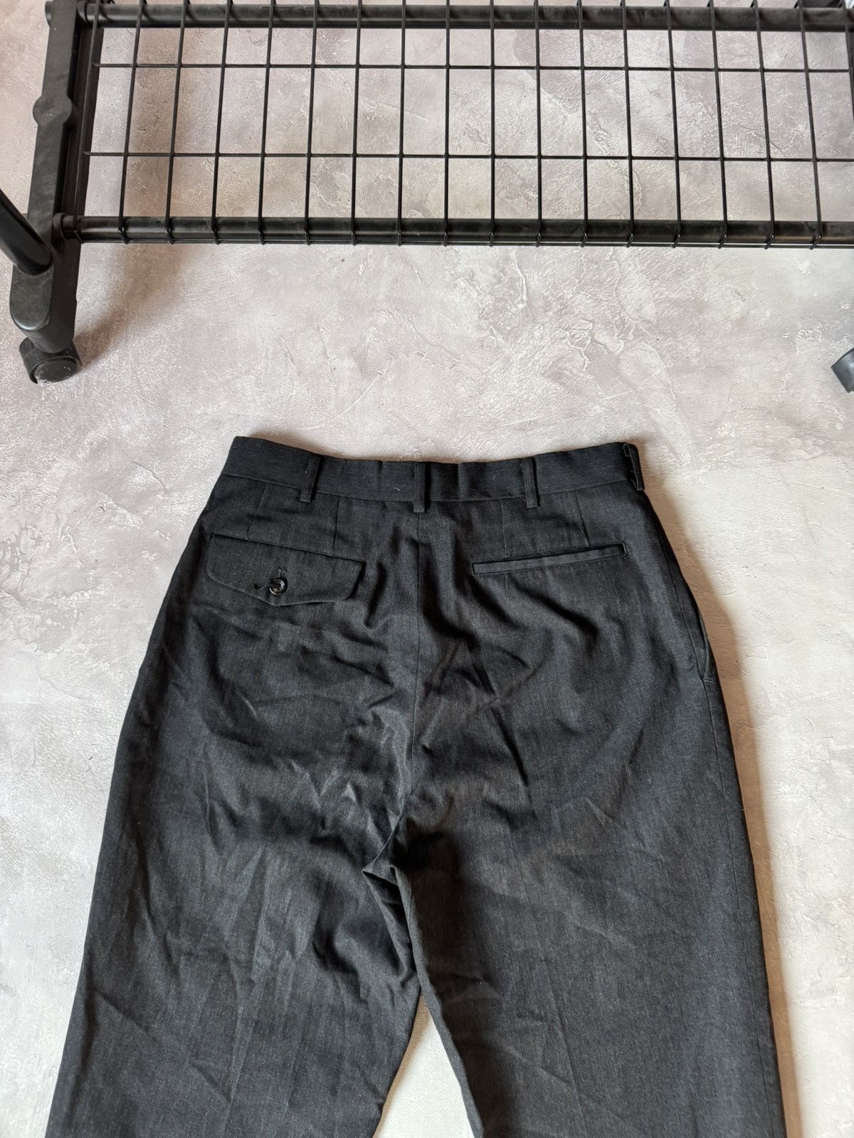 Comme des Garcons VTG 1989 Comme des Garcon Mens Wool Black Trouser Pants Size US 30 / EU 46 - 12 Thumbnail
