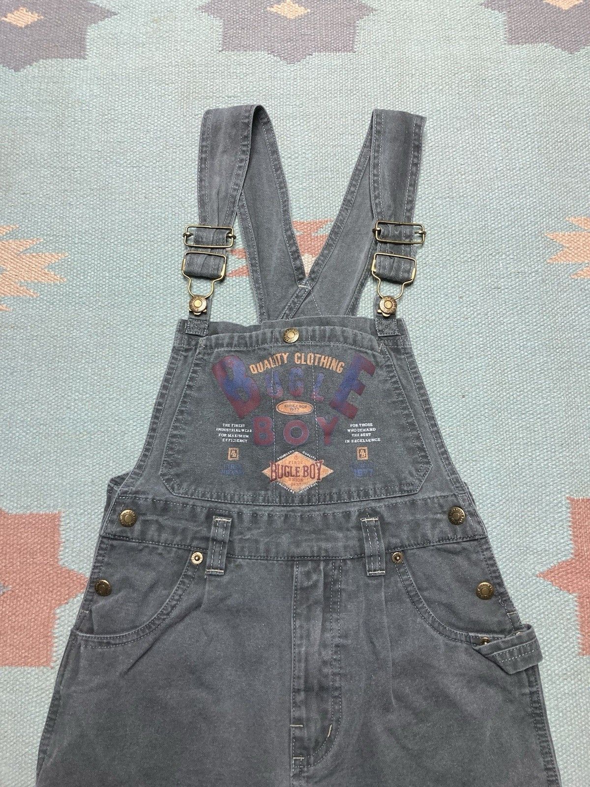 Vintage y2k bugle boy short alls overalls carpenter girl m 25” waist Size 25" / US 0 / IT 36 - 2 Thumbnail