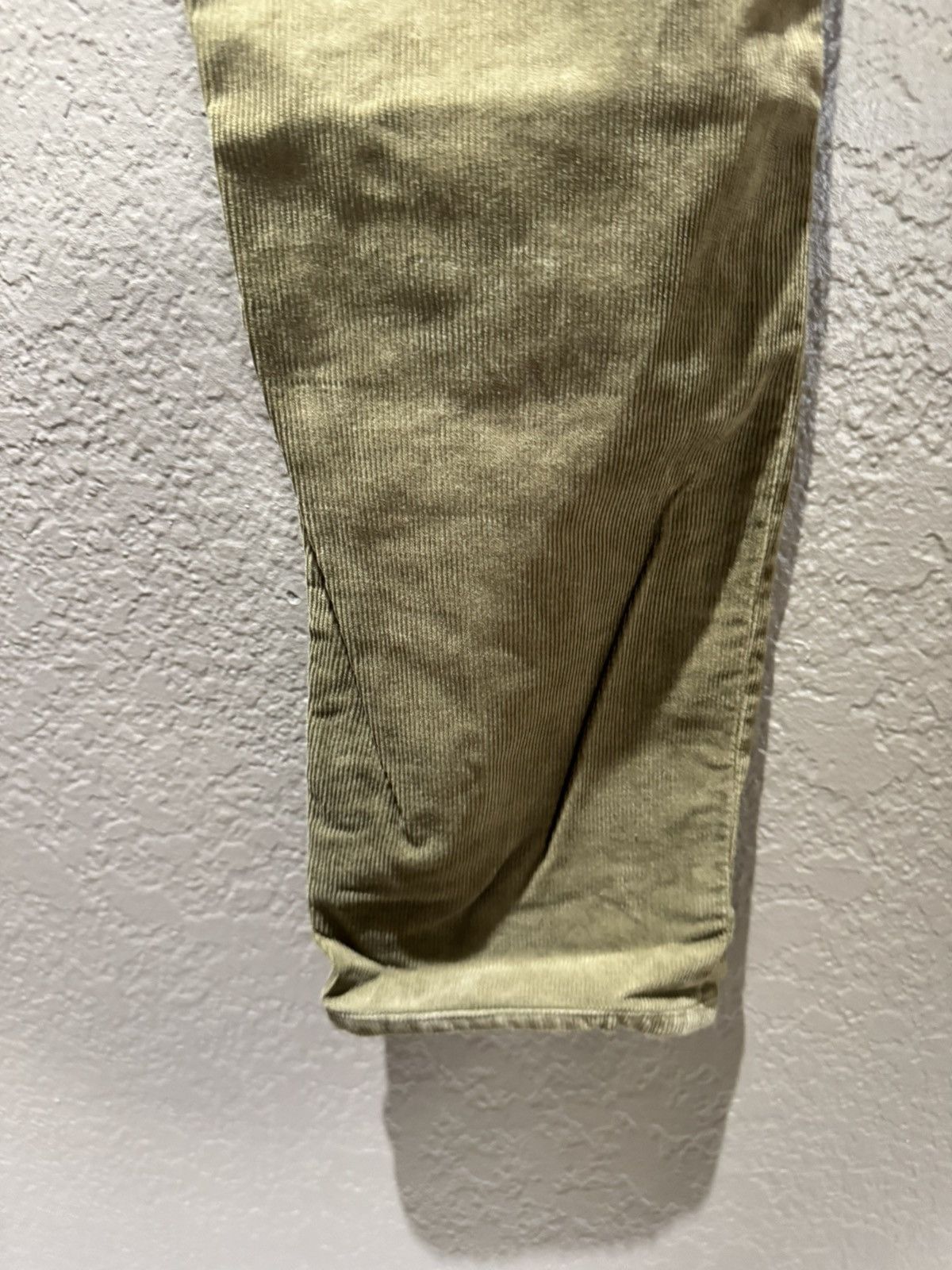 Acne Studios Acne Studios Green Olive Corduroy Pants Fine Soft Faded Slim Size US 30 / EU 46 - 14 Thumbnail