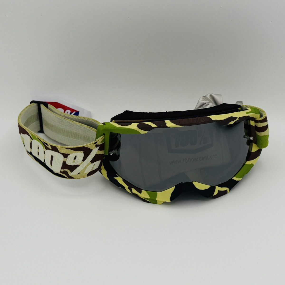 Other 100% Strata 2 Camo Motocross Goggles – Mirror Lens MX MTB Size ONE SIZE - 2 Thumbnail