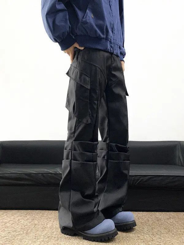 Japanese Brand Retro loose straight leg micro flared jeans Size US 32 / EU 48 - 5 Thumbnail