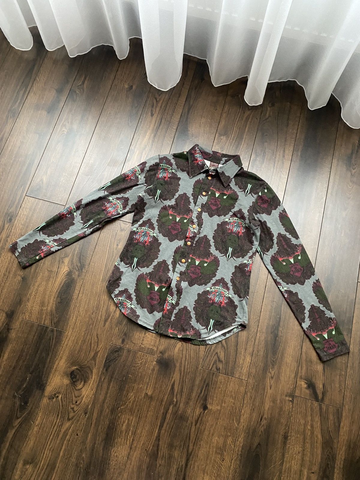 Jean Paul Gaultier Jean Paul Gaultier AW1997 king Overall Print Button Up Shirt Size US M / EU 48-50 / 2 - 7 Thumbnail