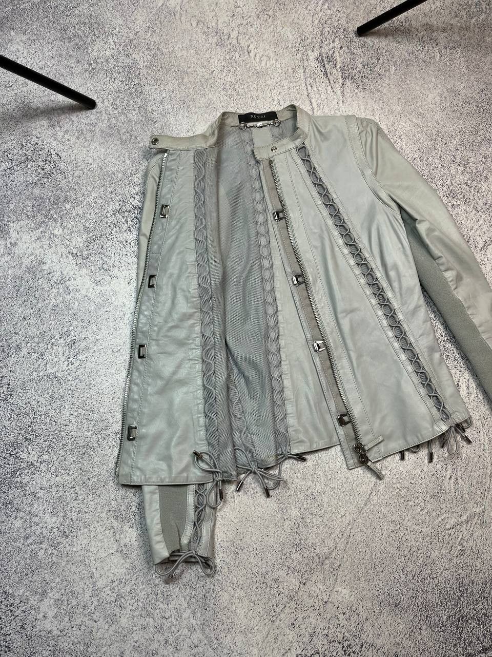 Gucci Archival Gucci by Tom Ford 2-in-1 Leather Jacket Vest Size S / US 4 / IT 40 - 20 Thumbnail