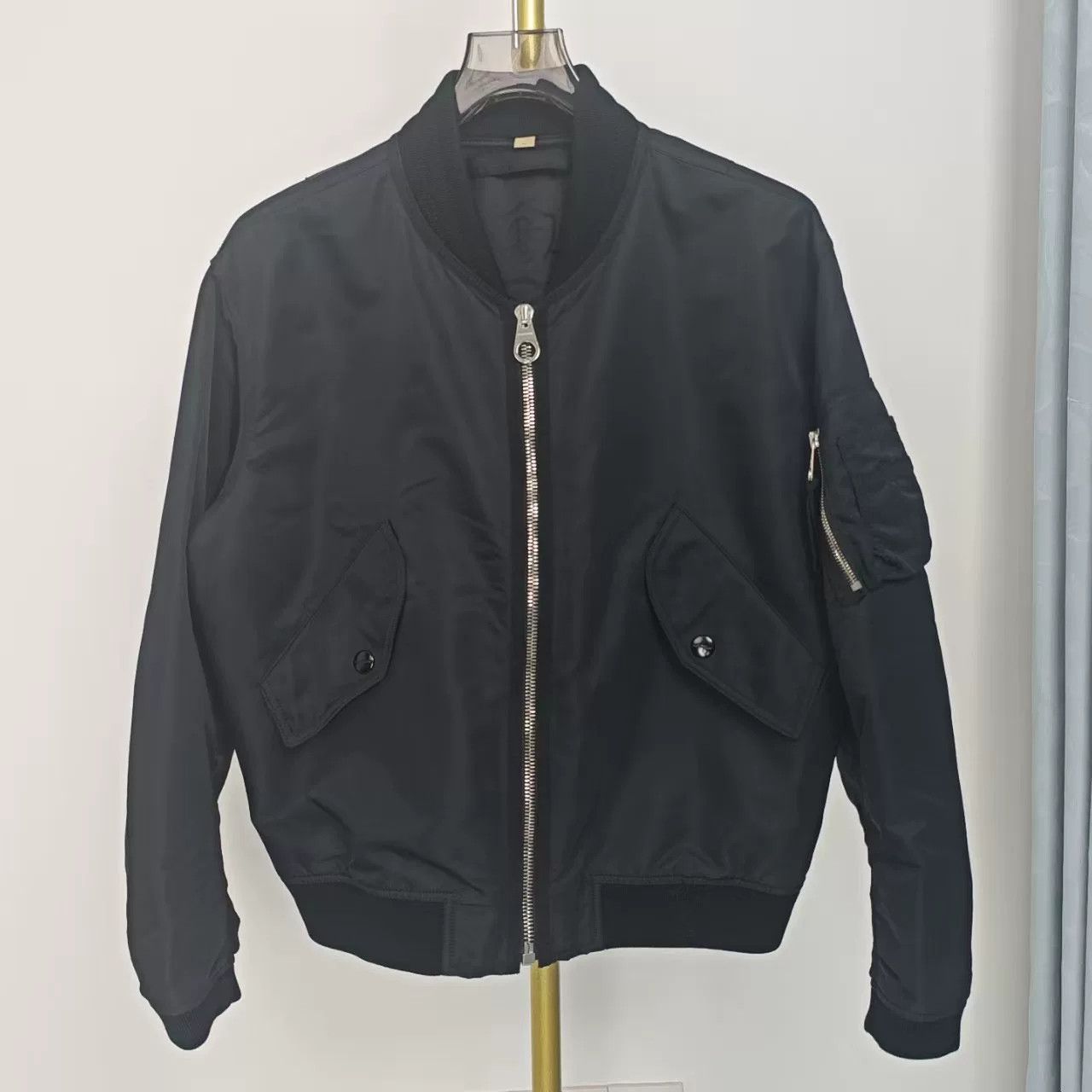 Burberry Burberry Black Bomber Jacket Size US S / EU 44-46 / 1 - 1 Thumbnail