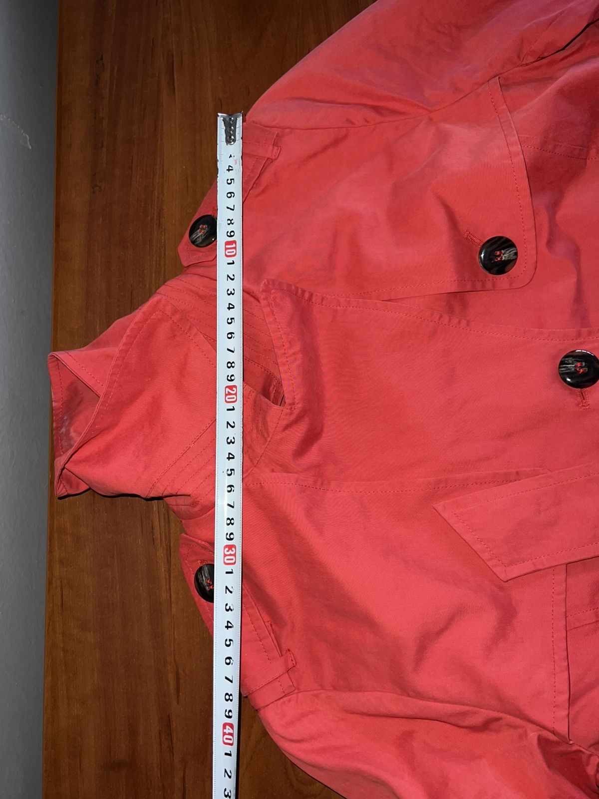 Saint James SAINT JAMES VINTAGE WOMEN PINK/ORANGE SOLID TRENCH COAT SZ 8 Size M / US 6-8 / IT 42-44 - 18 Thumbnail