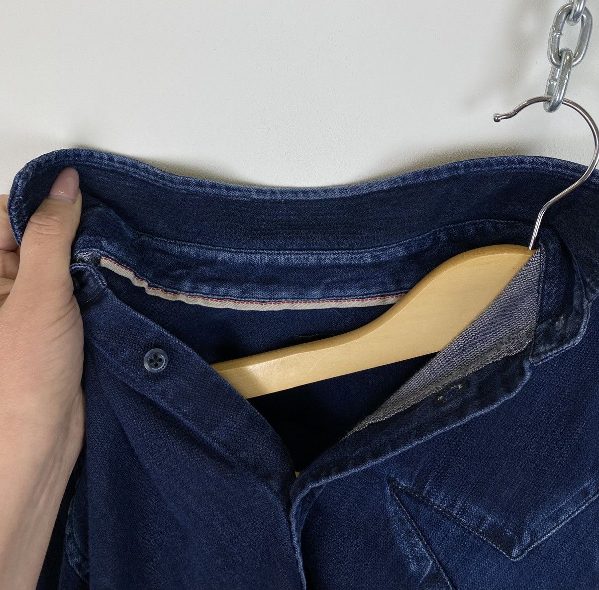 Diesel Diesel Denim Buttons Up Shirt Top Embroidered Stars Blue Size US S / EU 44-46 / 1 - 10 Thumbnail