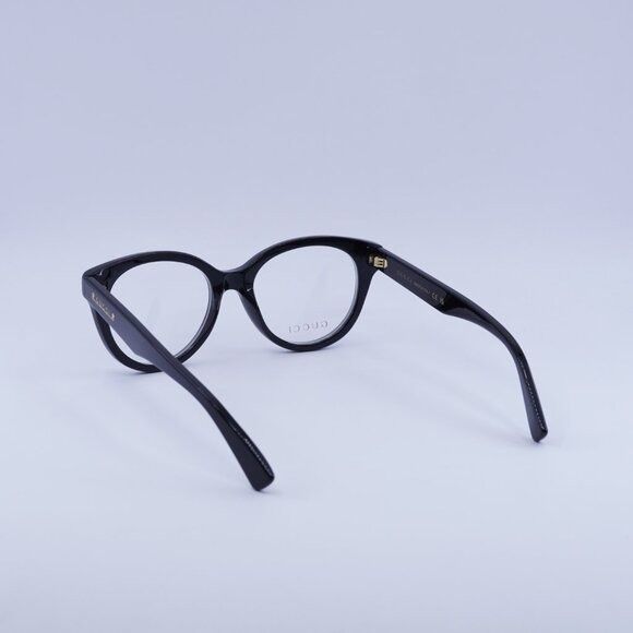 Gucci Gucci GG1590O 004 Eyeglasses Grey Crystal on Black 52mm Size ONE SIZE - 10 Thumbnail