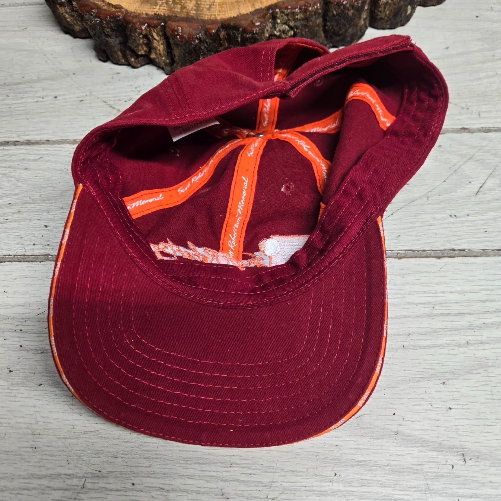 Vintage VT Virginia Tech Scott Robertson Memorial Golf Hat Cap Adult Adjustable Baseball Cap Mens Red Hat Size ONE SIZE - 5 Thumbnail