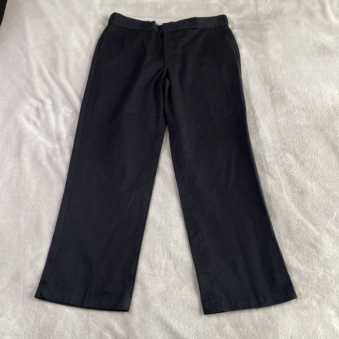 Dickies Dickies Pants Mens 36x28 Black Work School Uniform Actual 87 ...