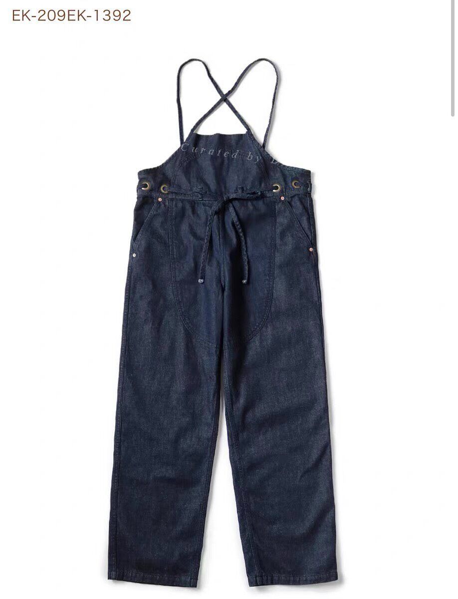 Kapital Kapital Denim Overalls Thin Straps Size 22" - 1 Thumbnail