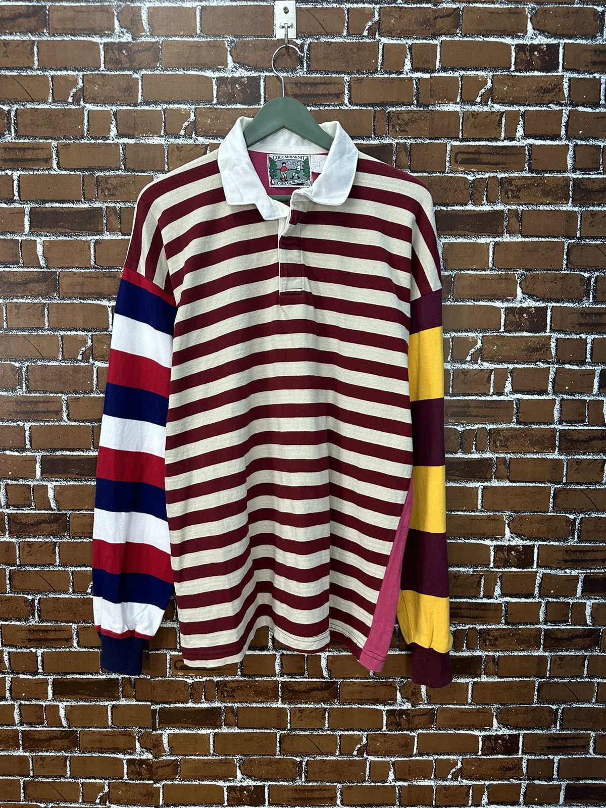 Columbia Rare Columbia knit Rugby Polo Made In Usa A912 Size US M / EU 48-50 / 2 - 1 Thumbnail
