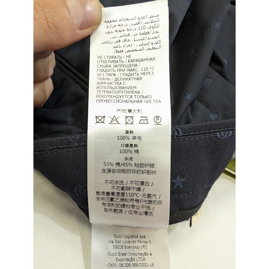 Gucci o1rshd1 Logo All Over Pants in Blue Size US 32 / EU 48 - 19 Thumbnail