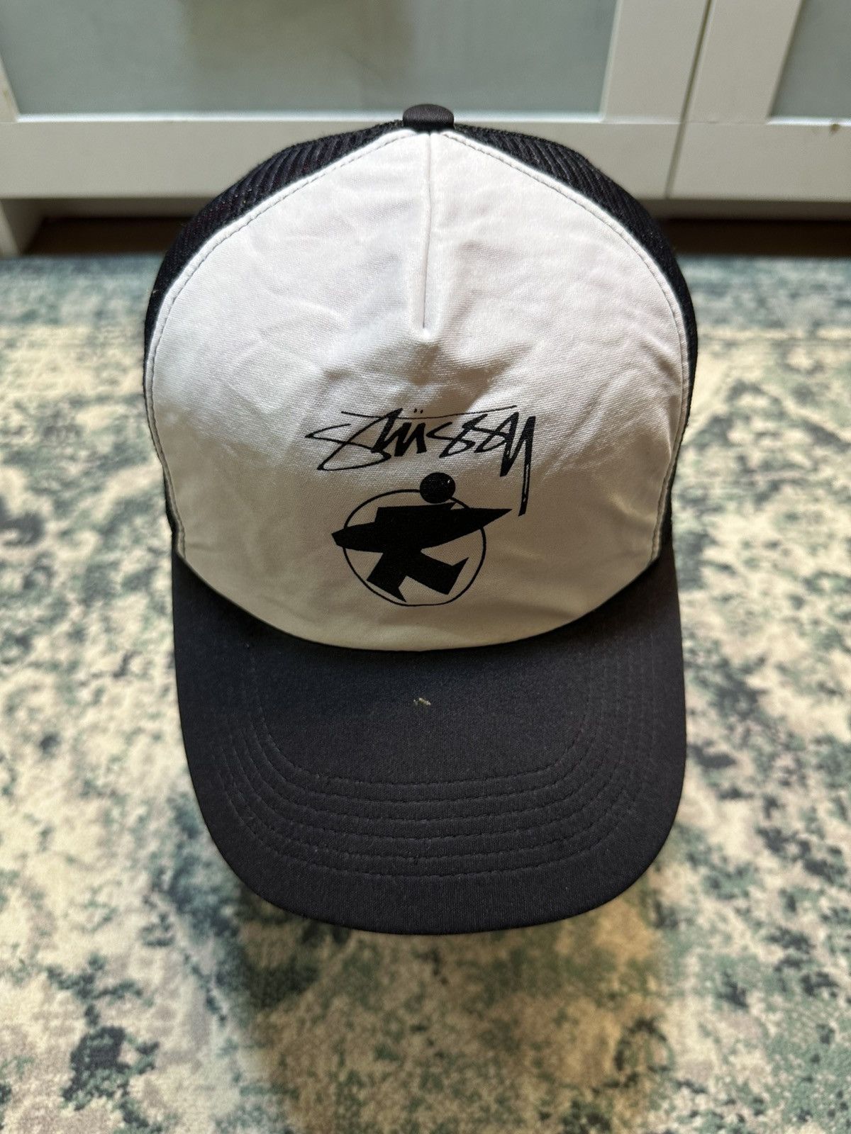 Stussy 2000s Stussy Surf Man Black Trucker Snapback OS Size ONE SIZE - 3 Thumbnail