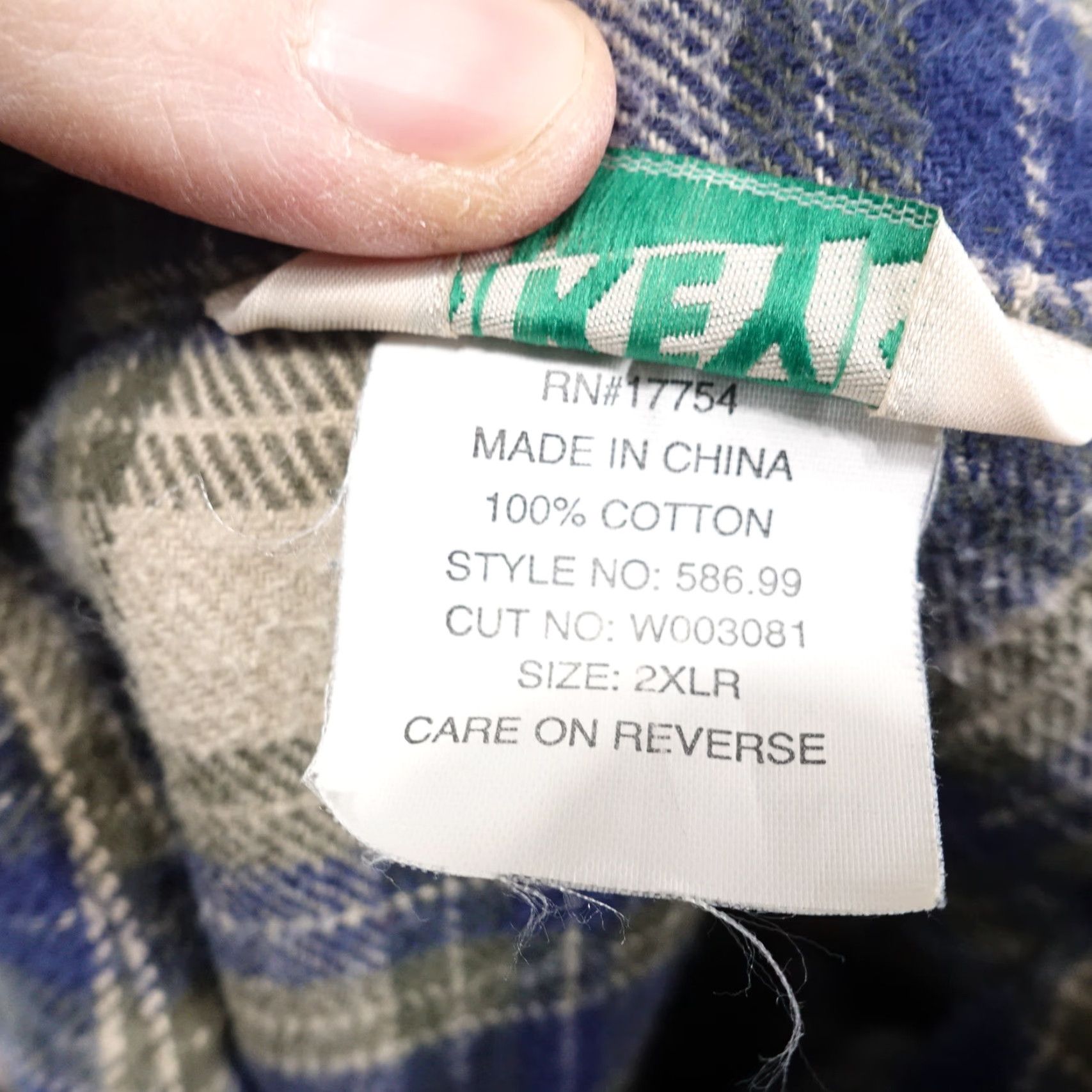 Vintage Vintage Key Men’s Long Sleeve Plaid Flannel Shirt Sz 2XL Fall Winter Casual Classic Button-up Heavy Cotton Size US XXL / EU 58 / 5 - 7 Thumbnail