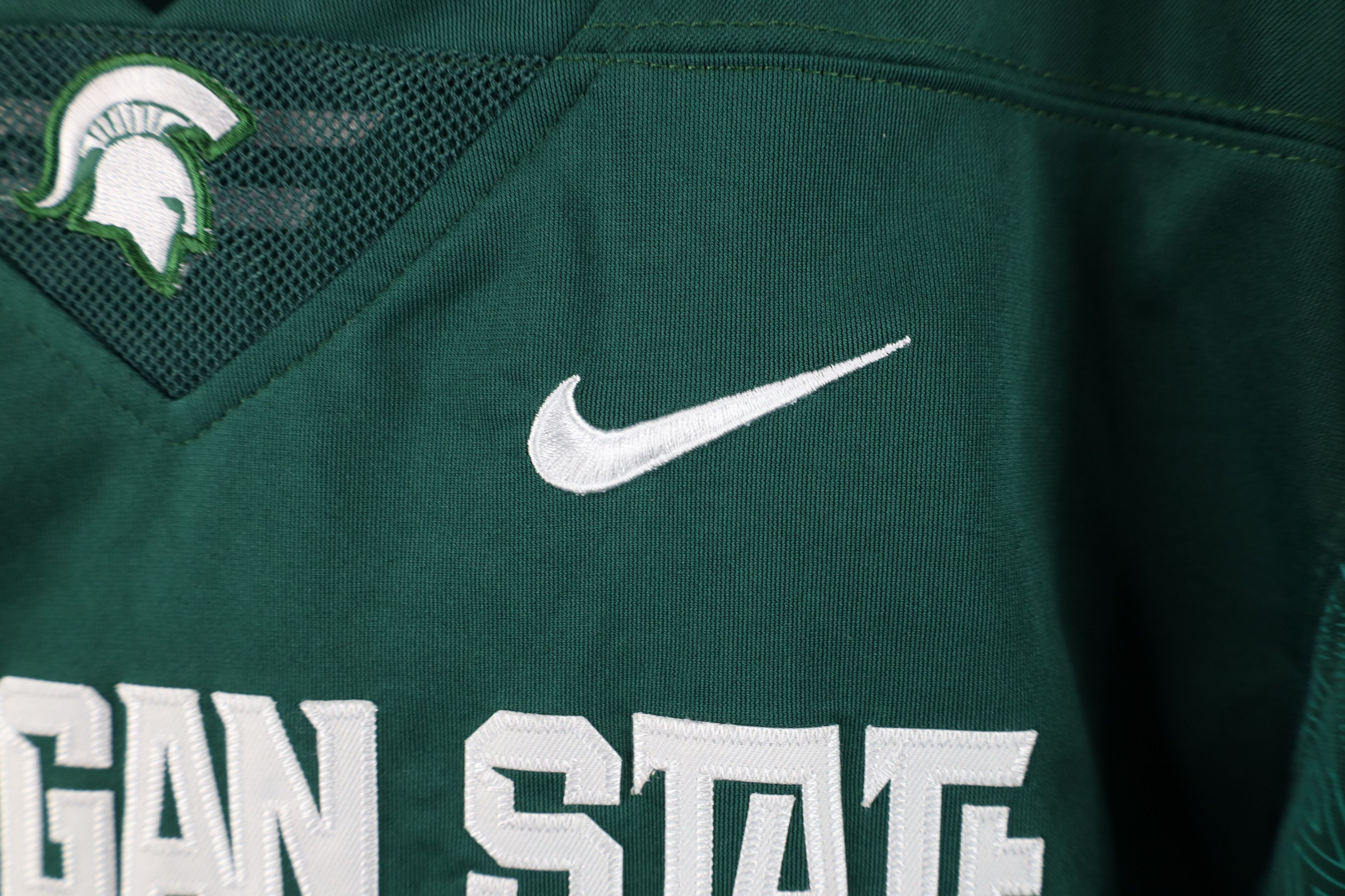 Nike Nike Labe Michigan State University Football Jersey Green #7 Size US S / EU 44-46 / 1 - 5 Thumbnail