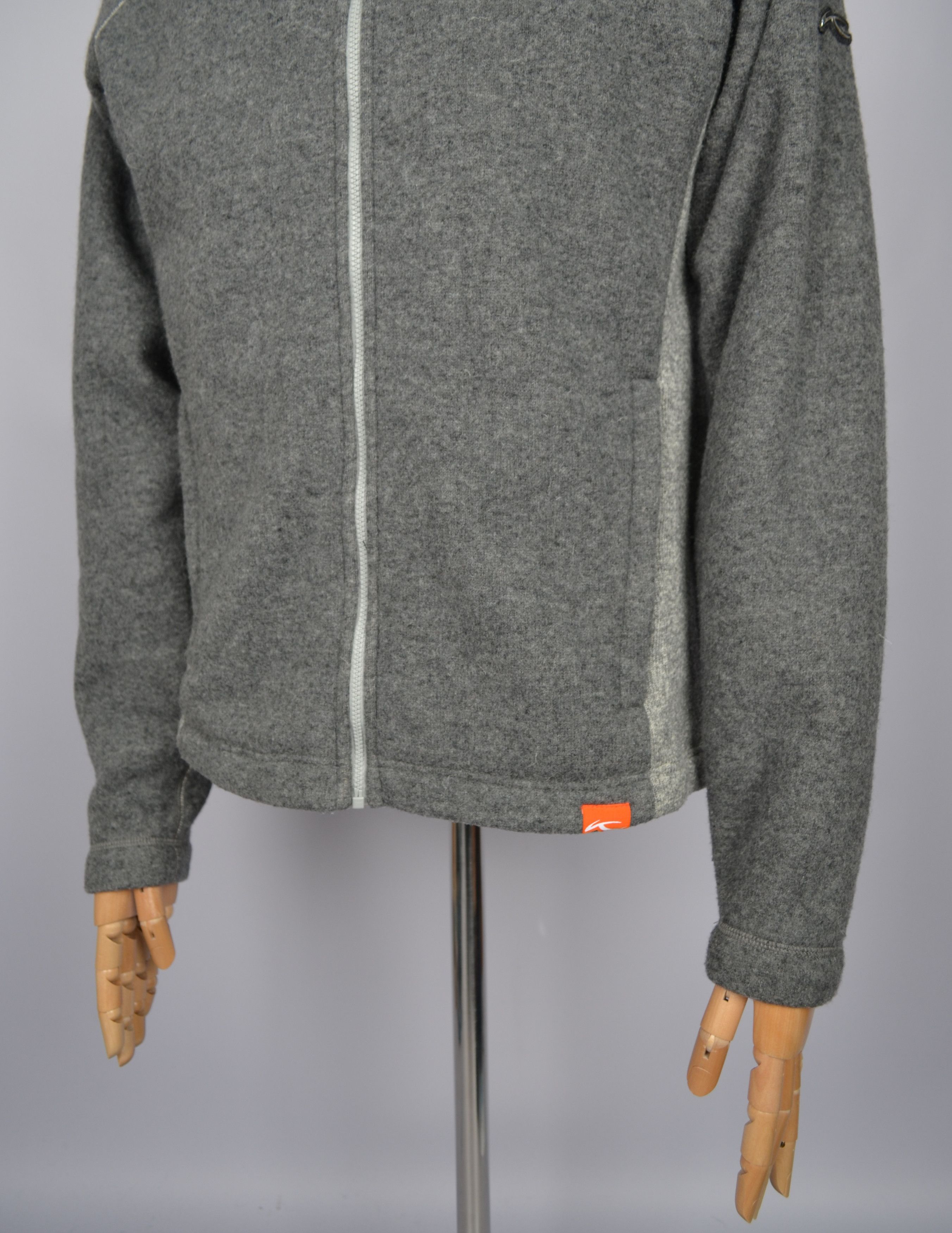 Designer × KJUS KJUS Mellow Grey Wool Blend Hoodie Jacket Size S Size US S / EU 44-46 / 1 - 6 Thumbnail