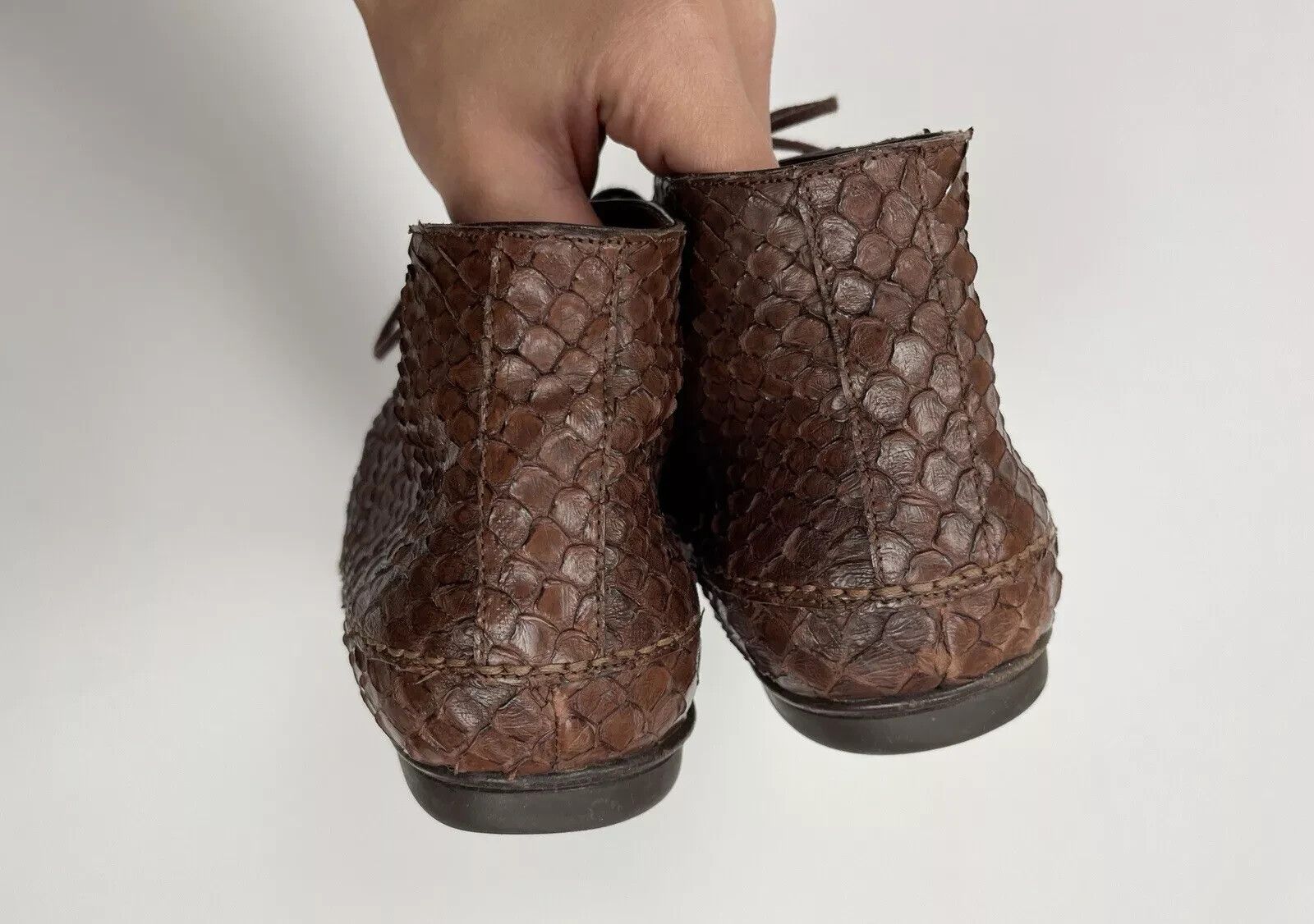 Other CESARE PACIOTTI SNAKE SKIN LEATHER ANKLE BOOTS WOMENS size 7 Size US 9.5 / IT 39.5 - 8 Thumbnail