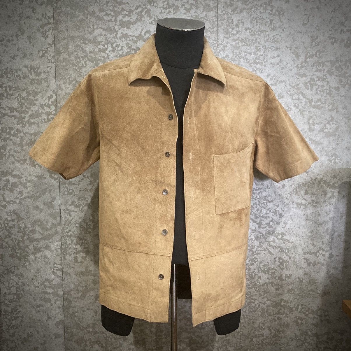 Japanese Brand Japanese Archive Pig Suede Street Leather Shirt Size US S / EU 44-46 / 1 - 2 Thumbnail