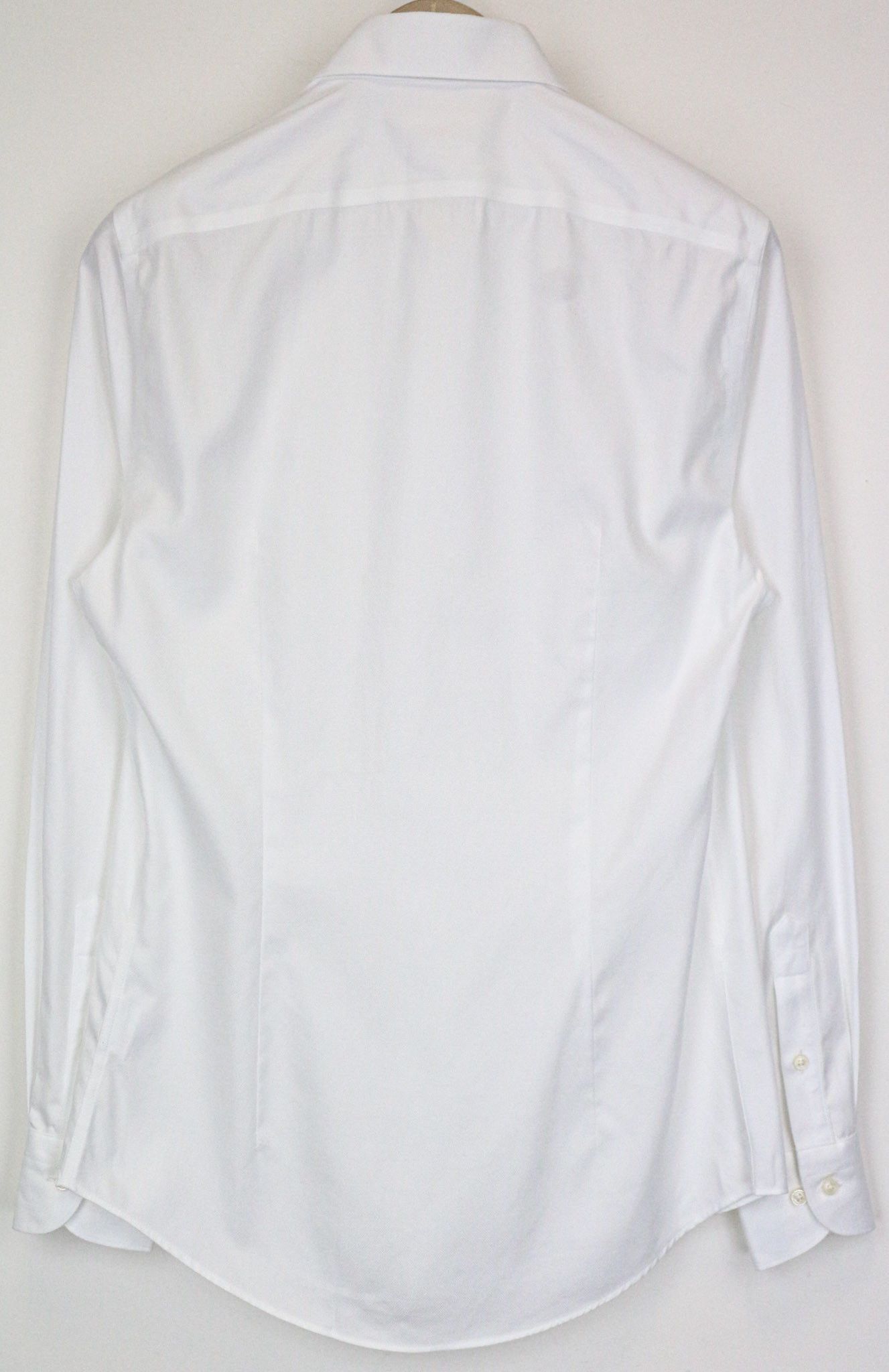 Suitsupply TRAVELLER 46/18 Extra Slim White Cotton Shirt 79285 Size 46R - 2 Thumbnail