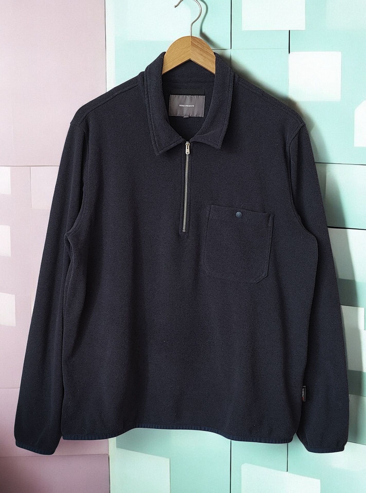 Norse Projects Norse Project Jorn Fleece Half Zip Sweatshirt Size US L / EU 52-54 / 3 - 1 Thumbnail