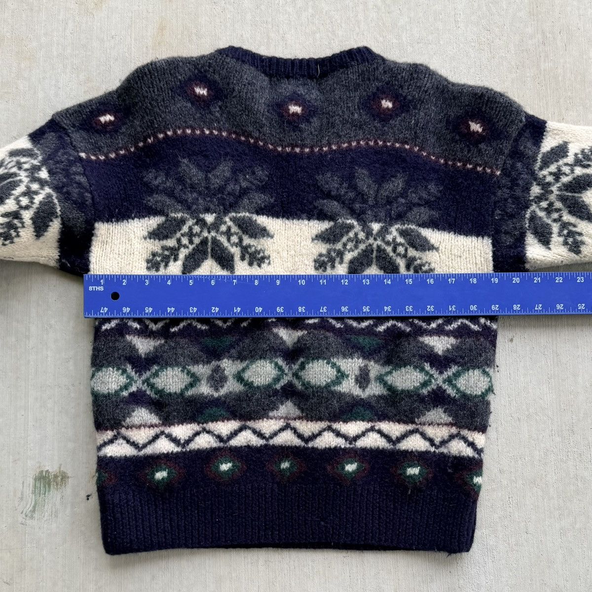 Vintage Vintage Adirondack Sweater Fair Isle 100% Wool Women’s Large Size L / US 10 / IT 46 - 5 Thumbnail