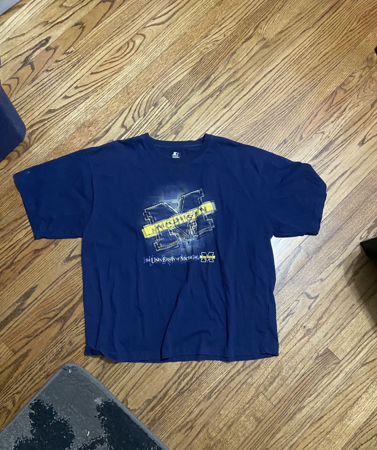 Starter Vintage university of michigan t shirt Size US XXL / EU 58 / 5 - 1 Thumbnail