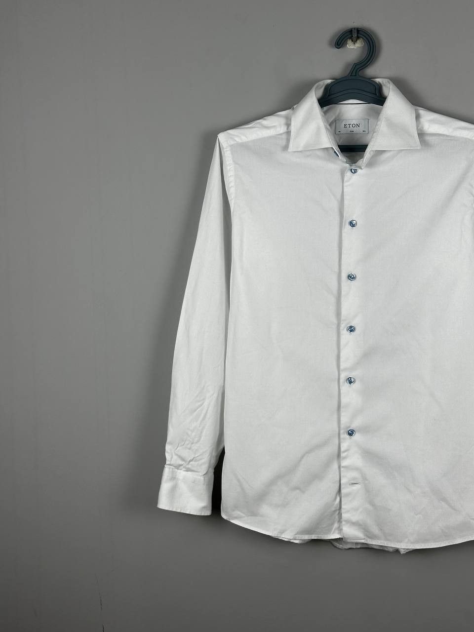 Eton Eton Luxury White Contemporary Slim Fit Shirt Size US M / EU 48-50 / 2 - 2 Thumbnail