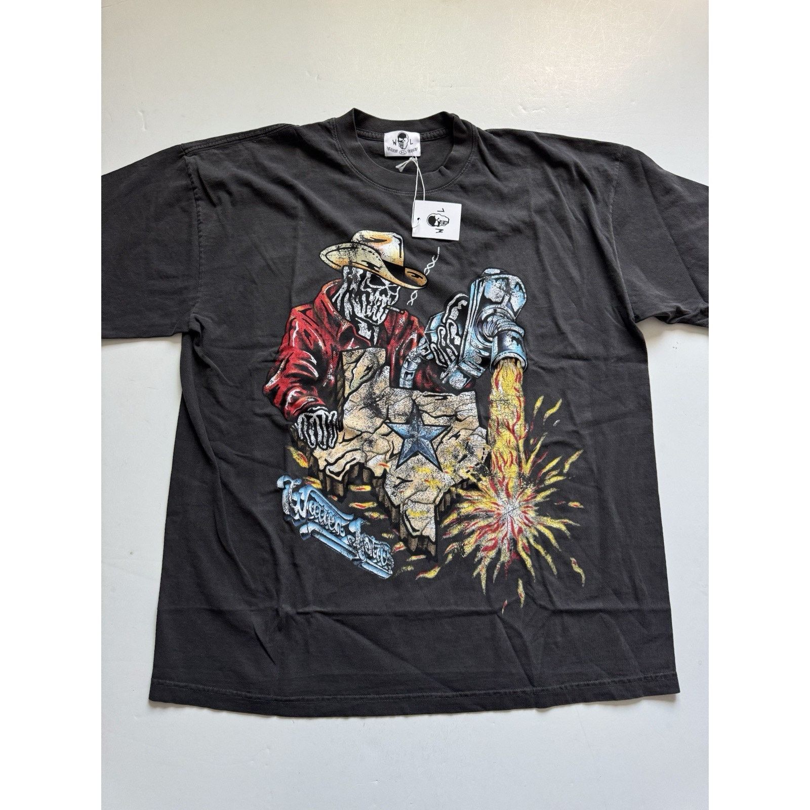 Warren Lotas WARREN LOTAS Pumpin Thru Texas T-shirt XL Black washed Size US XL / EU 56 / 4 - 1 Thumbnail