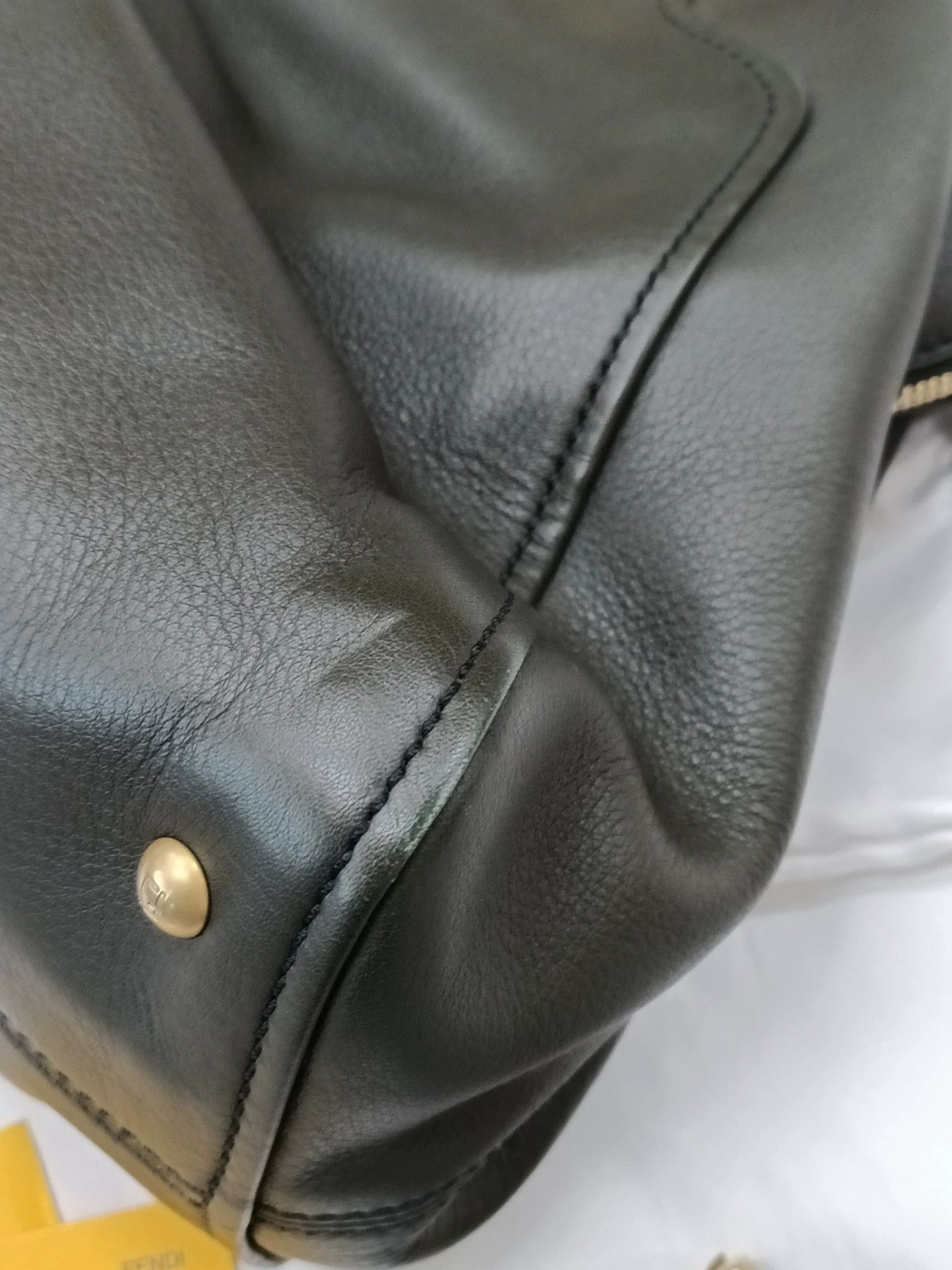 Fendi Fendi Green Gold Hardware Handbag 38x30-42 Dust Bag Strap Size ONE SIZE - 5 Thumbnail