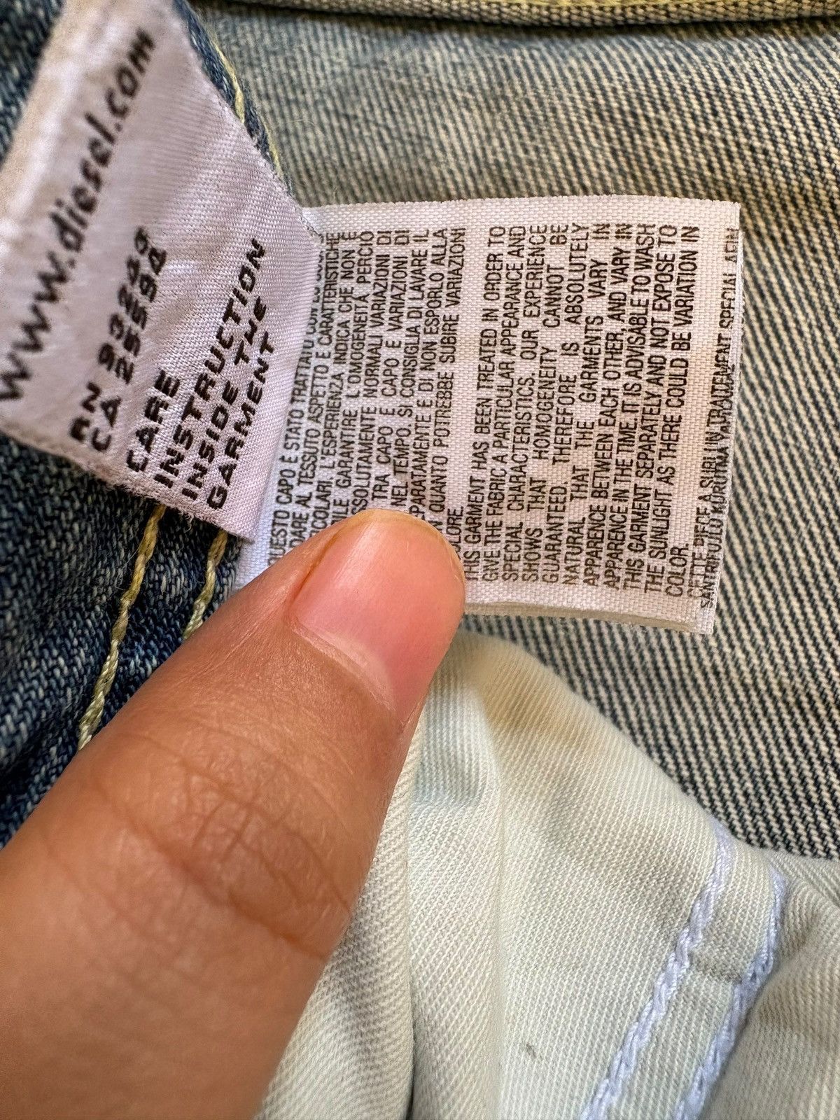 Diesel Vintage Italy Diesel Mud Wash Loose Baggy Jeans Size US 31 - 10 Thumbnail
