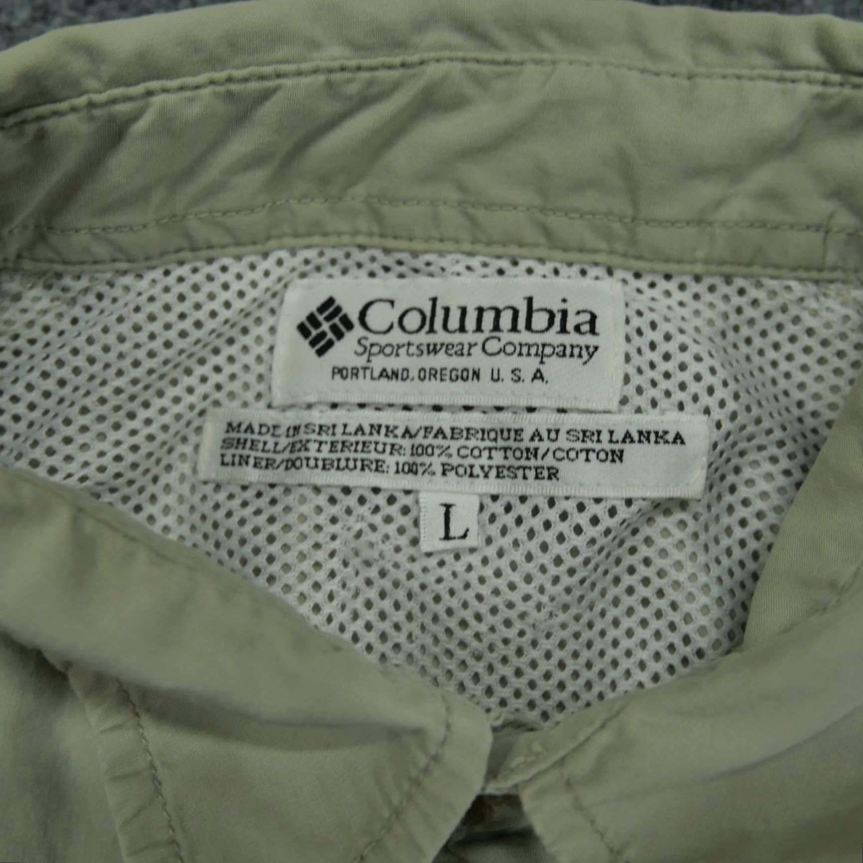 Vintage VINTAGE Columbia Shirt Mens L Tan Beige Button-Up Collared Short Sleeve Outdoor 90s Y2K Size US L / EU 52-54 / 3 - 6 Thumbnail