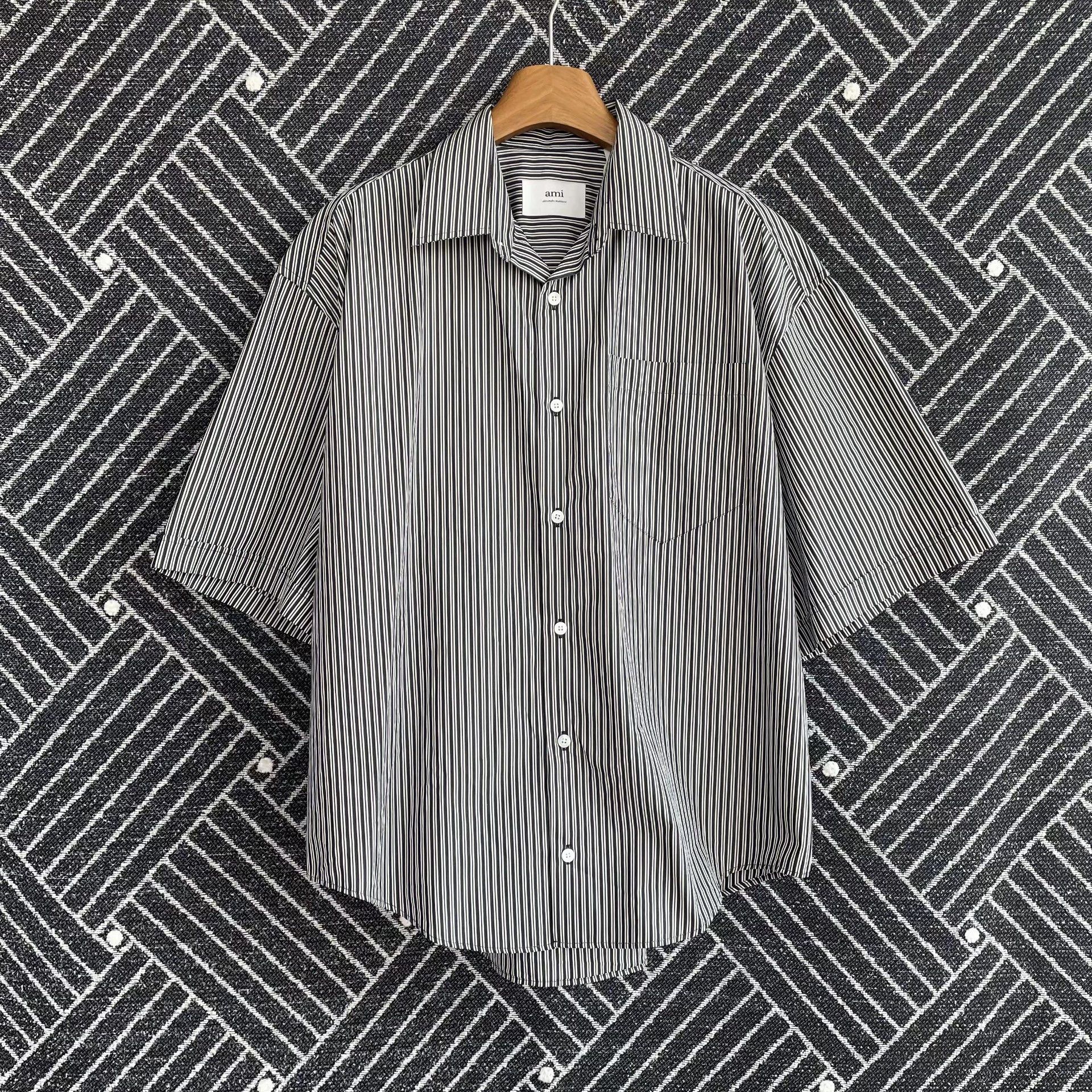 AMI Ami Striped Shirt S 99 New Size US S / EU 44-46 / 1 - 1 Thumbnail