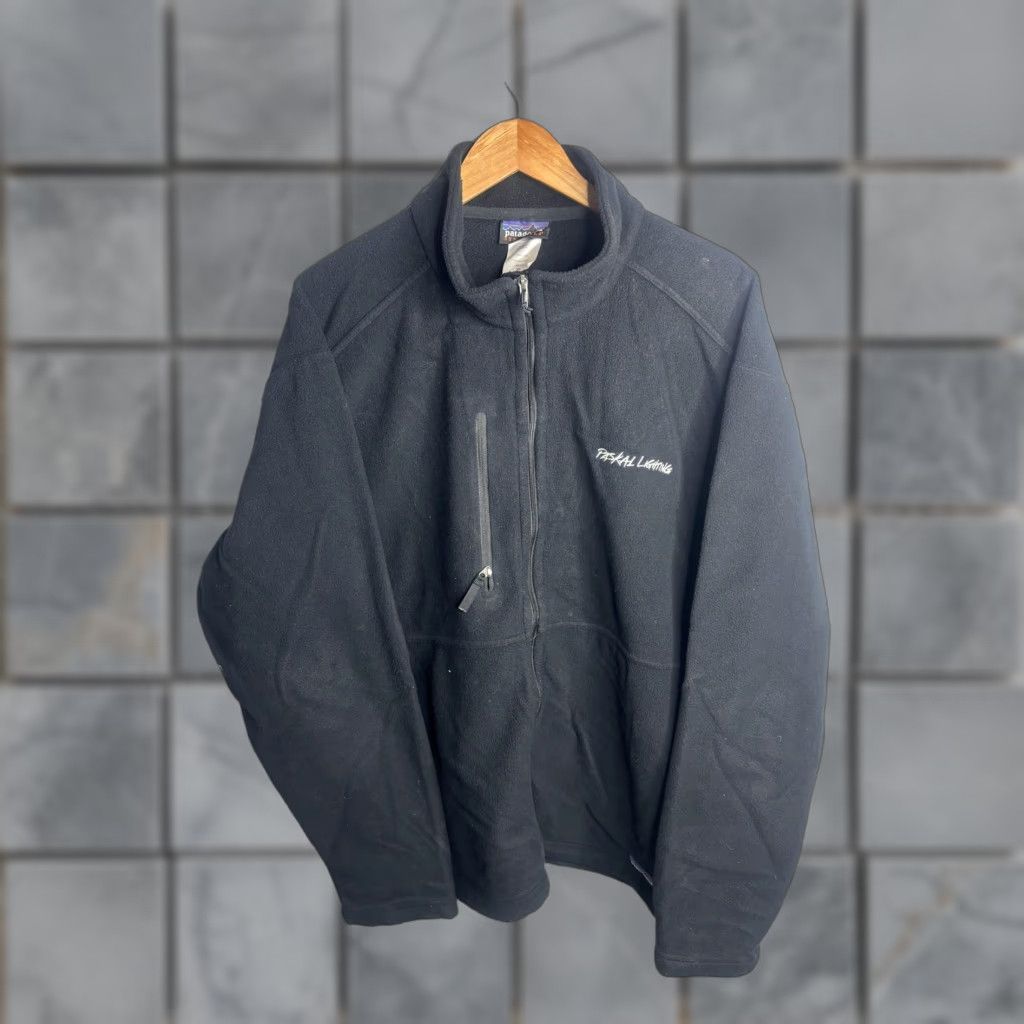 Patagonia Patagonia Synchilla Jacket Mens XL Black Full Zip Fleece Paskal Lighting Logo Size US XL / EU 56 / 4 - 1 Thumbnail