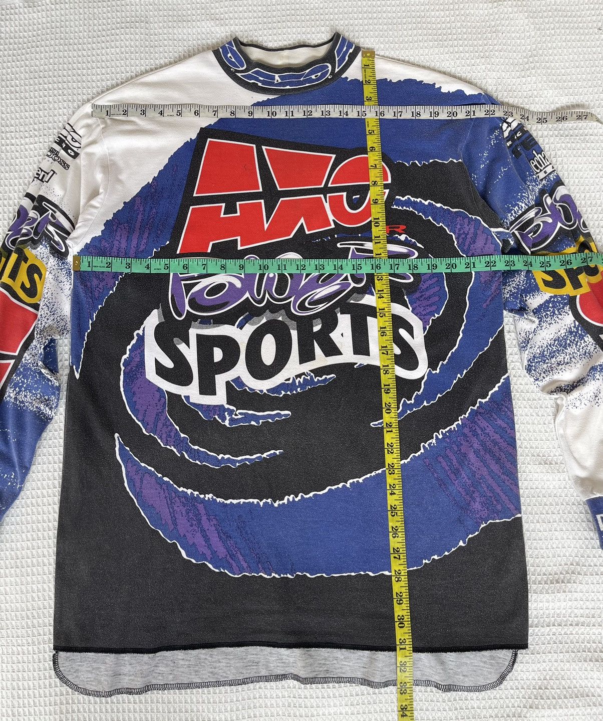 Gear for Sports Vintage’90s🔥AXO Power Sports🔥DyeMax Racing Motocross AOP Tee Size US XL / EU 56 / 4 - 17 Thumbnail
