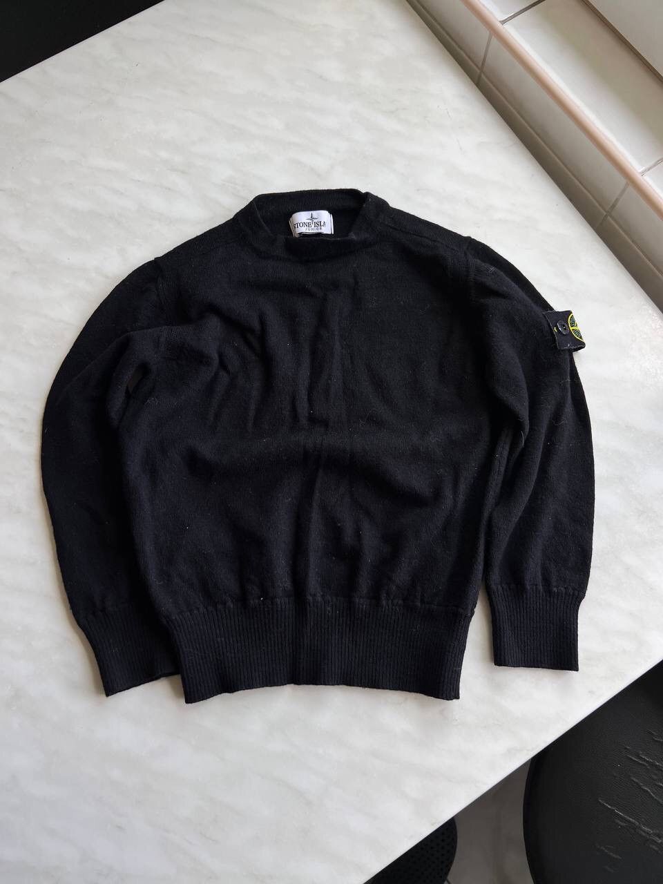 Stone island Junior wool sweater black pullover jumper age 8