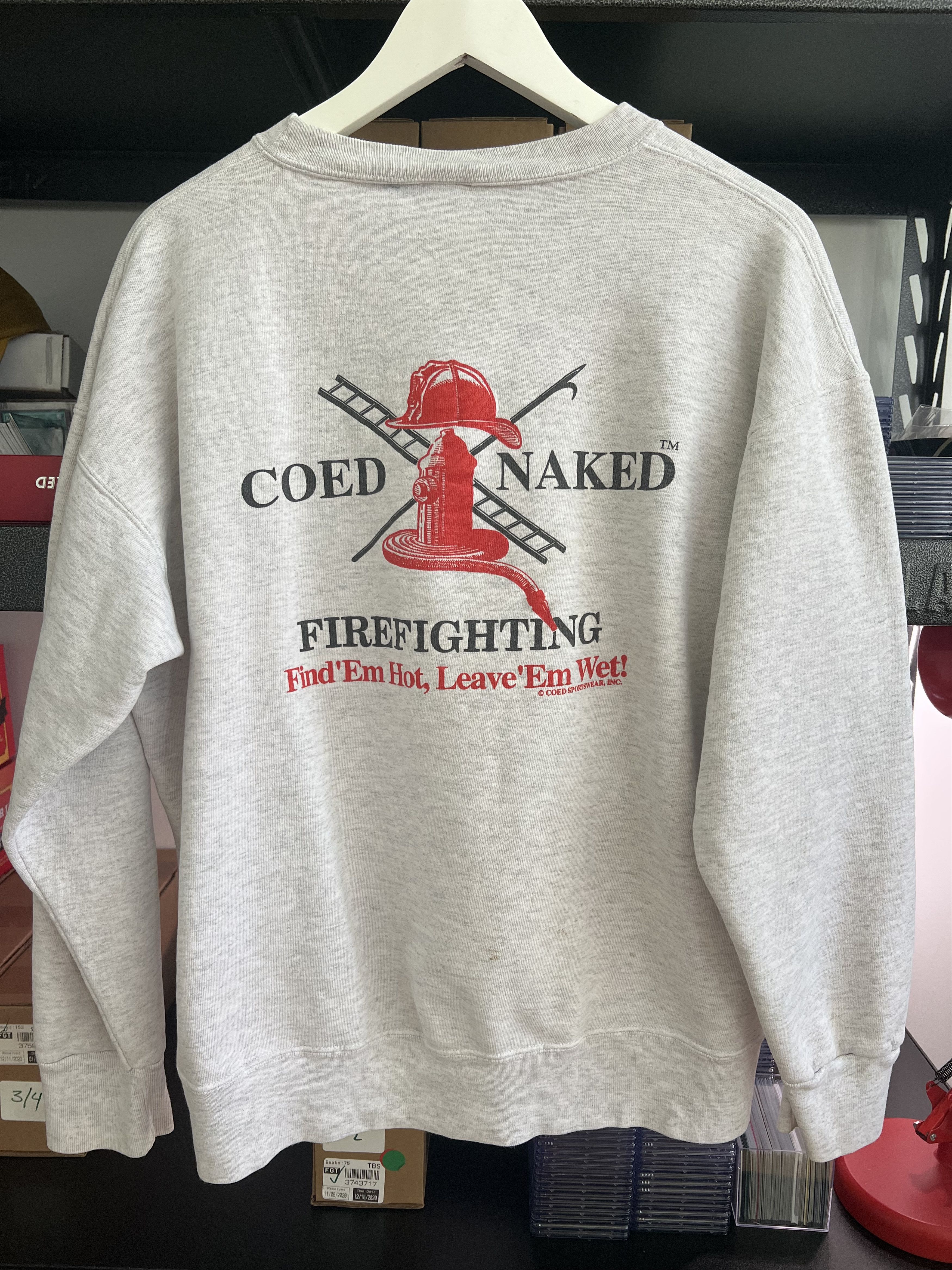 Delta Coed Naked Firefighting sweatshirt Size US XL / EU 56 / 4 - 4 Thumbnail