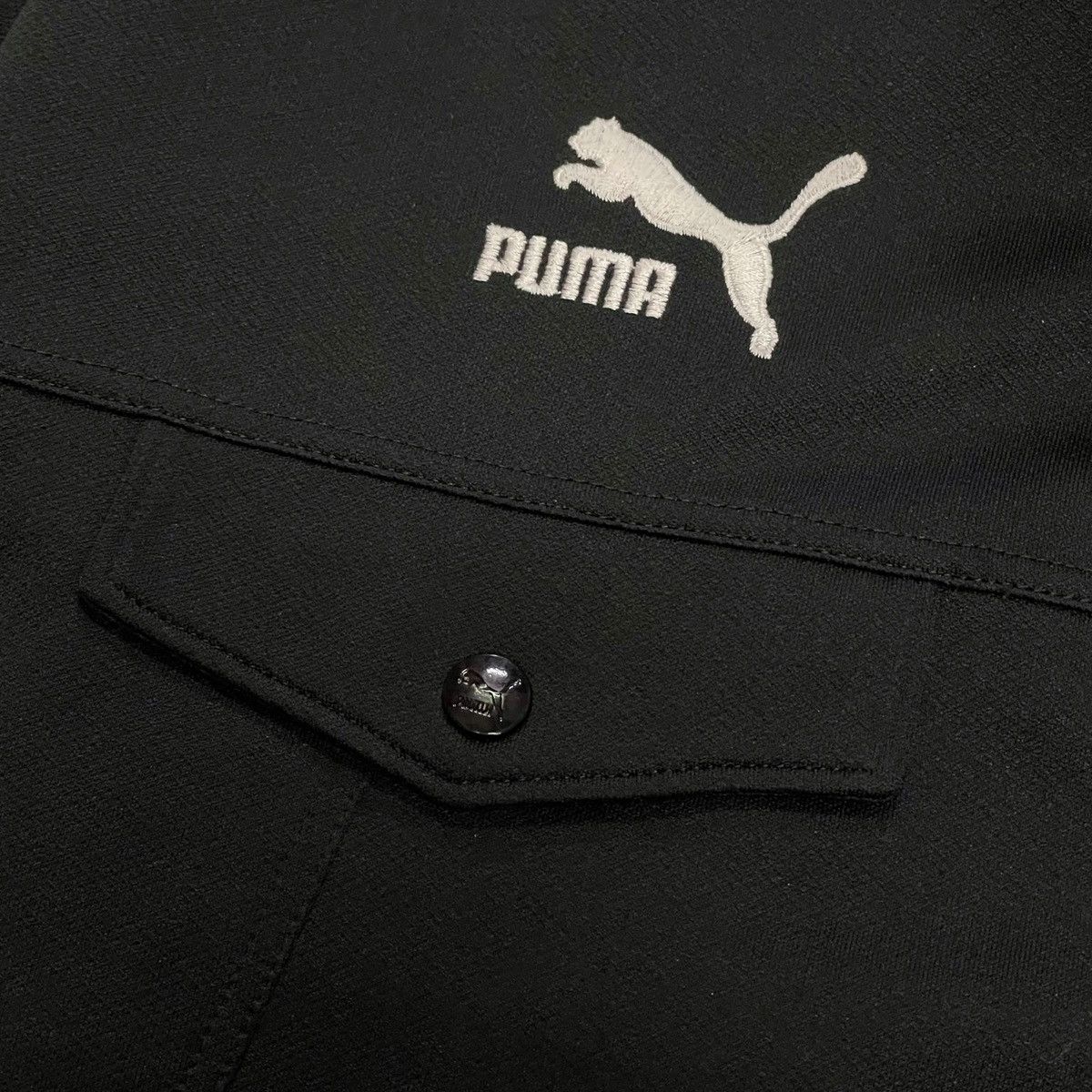 Puma OG 90s-2000s Y2K Puma Black Button Down Jacket Size US M / EU 48-50 / 2 - 15 Thumbnail