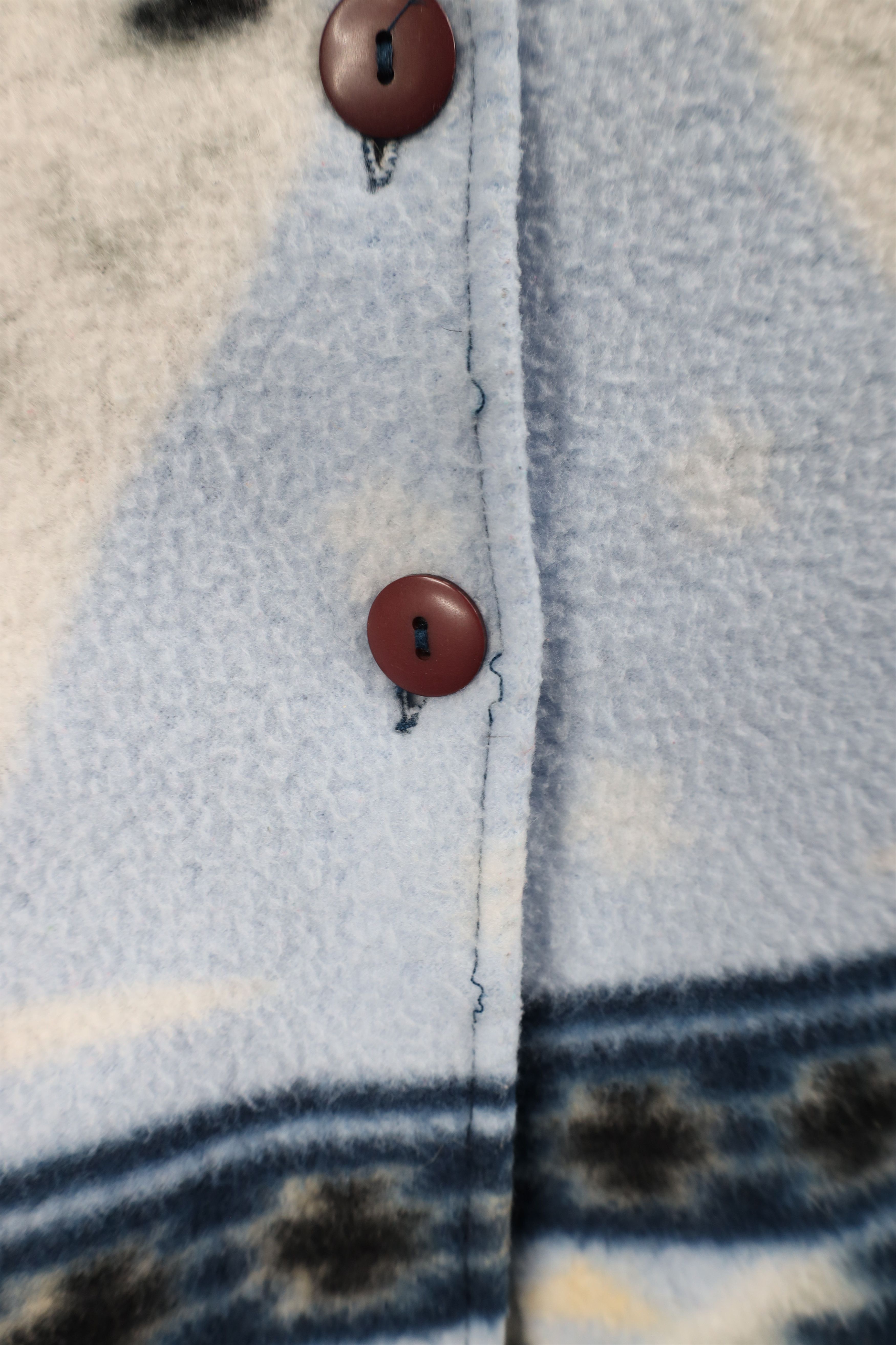 Vintage Vintage 90s Southwestern Polar Bear All Over Shirt Jacket Size M / US 6-8 / IT 42-44 - 6 Thumbnail