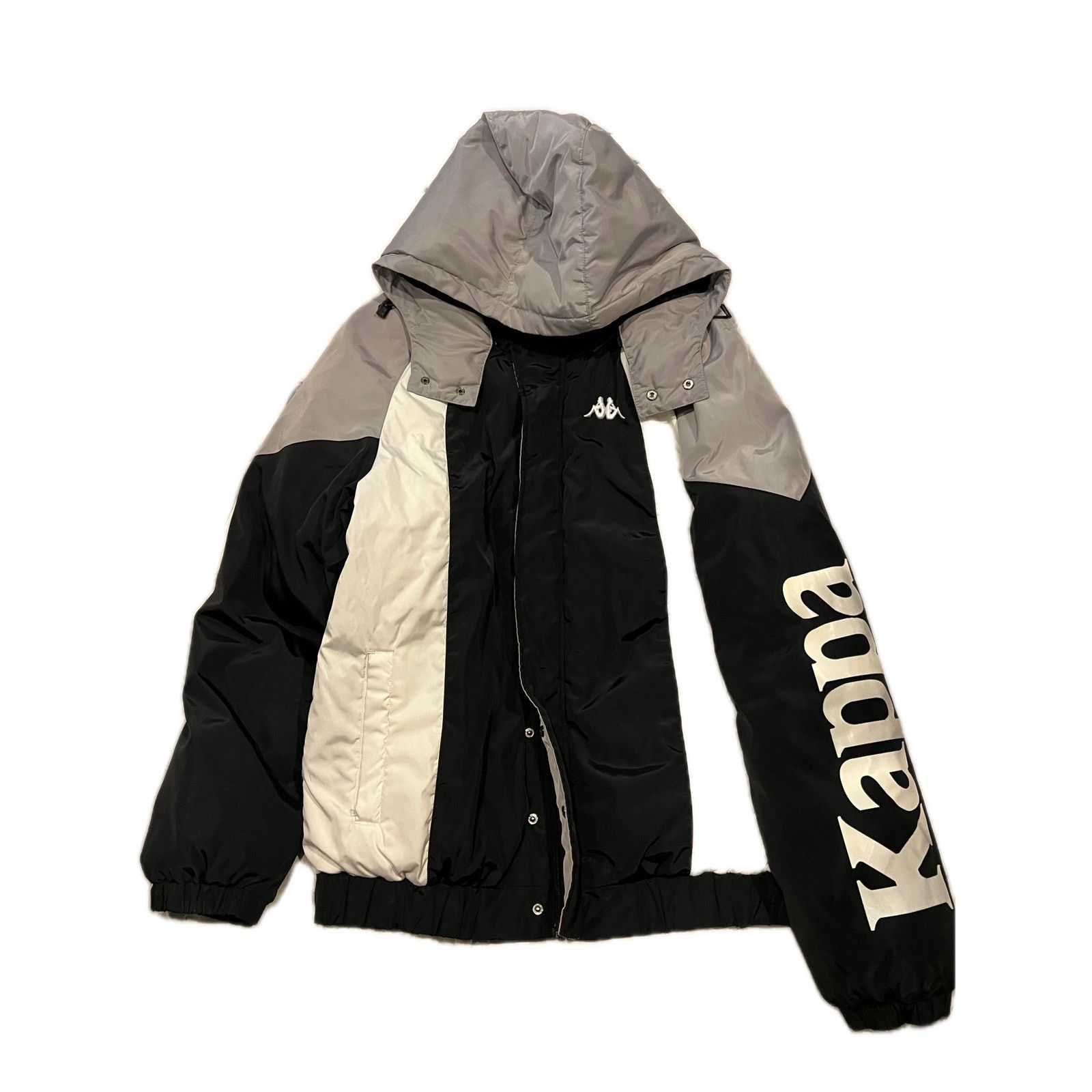 Kappa Kappa Authentic 90 Berya Black White Grey Puffer Mens XL Size US XL / EU 56 / 4 - 1 Thumbnail